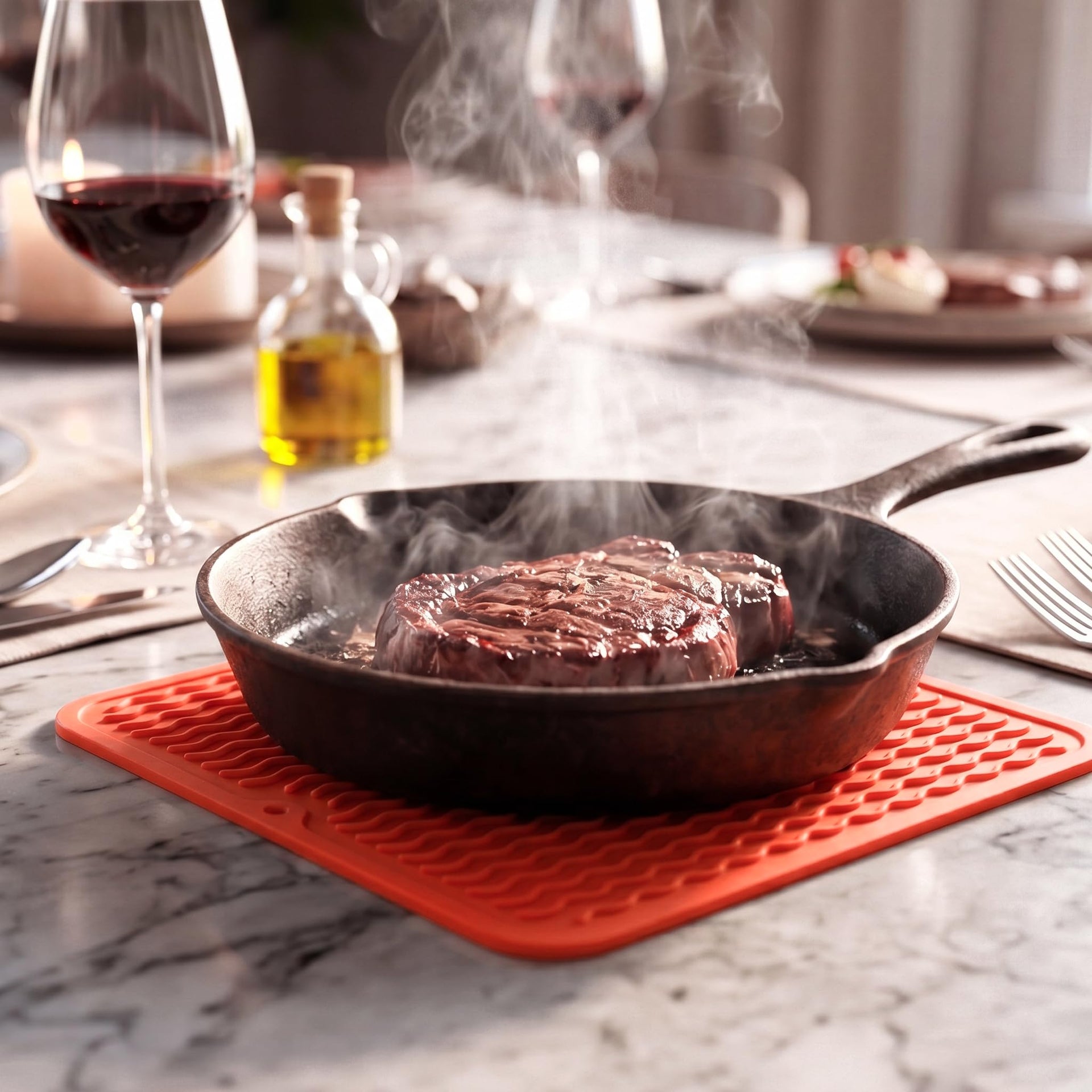 Silicone Dish Drying Mat for Multiple Usage