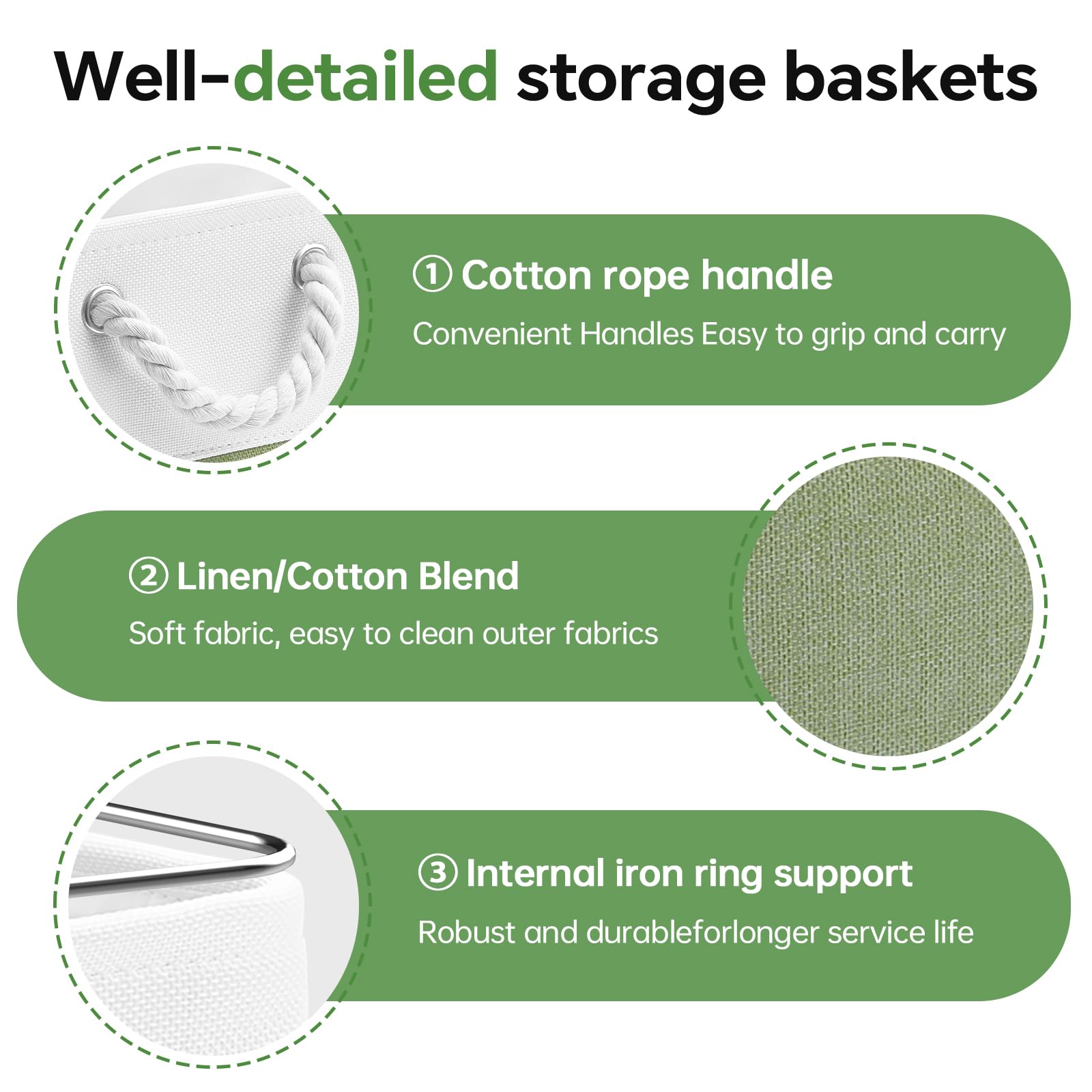 13x13x13 Inch Storage Cube Bins Foldable Organizer Baskets 6 Pack (6 Count)