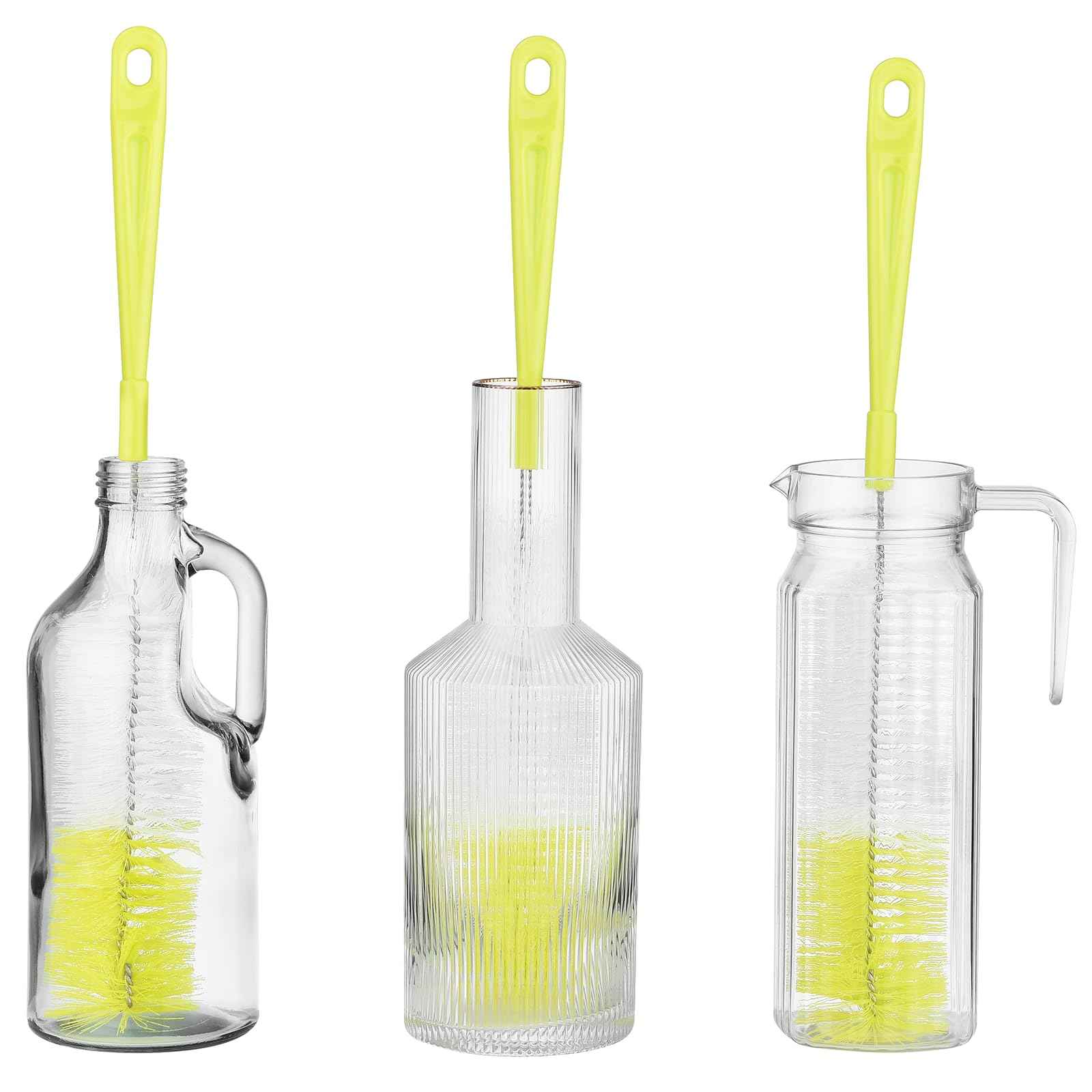 3 Pack Long Narrow Neck Bottle Cleaning Brush for Beer (3 Count)