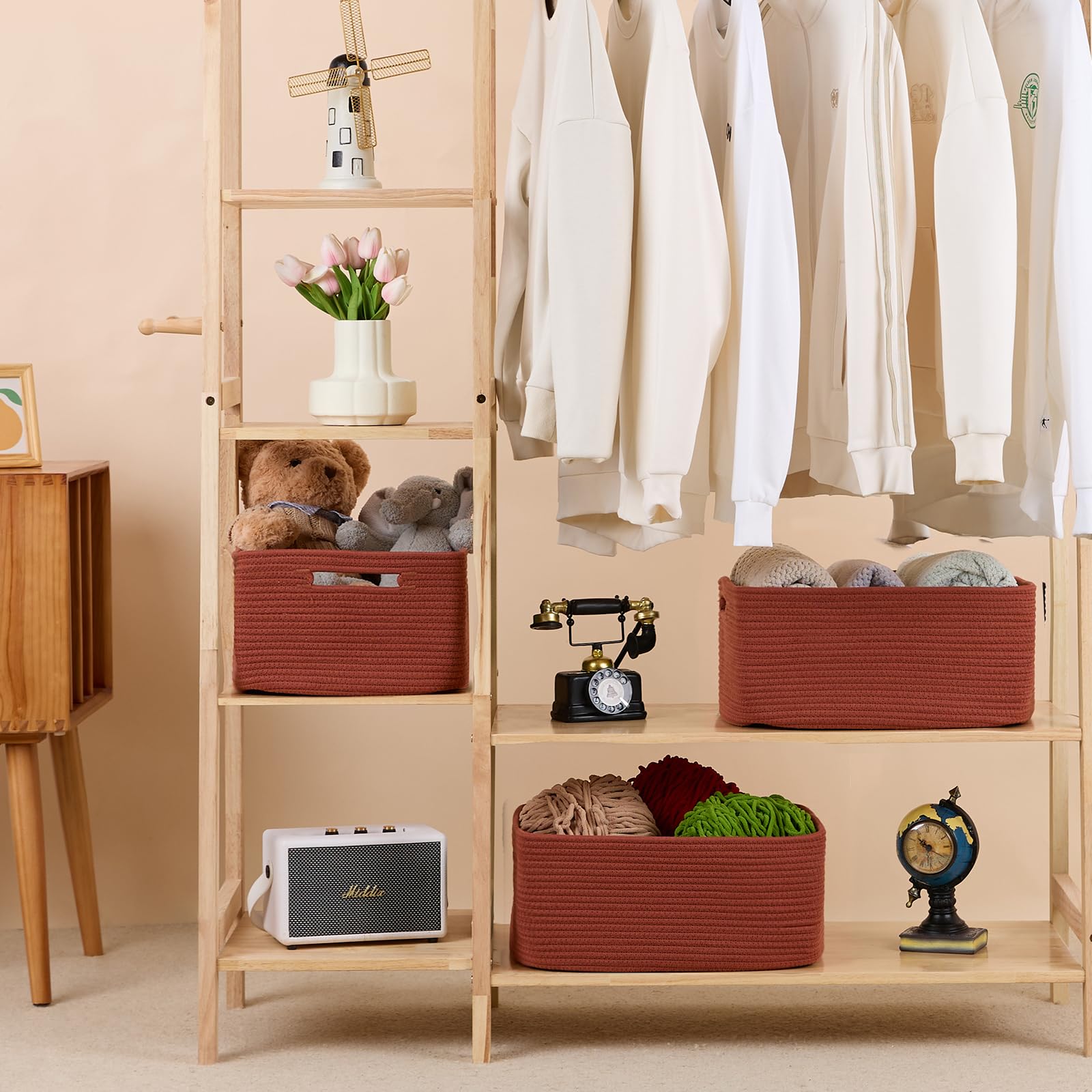 Large Storage Baskets for Organizing (4 Count)