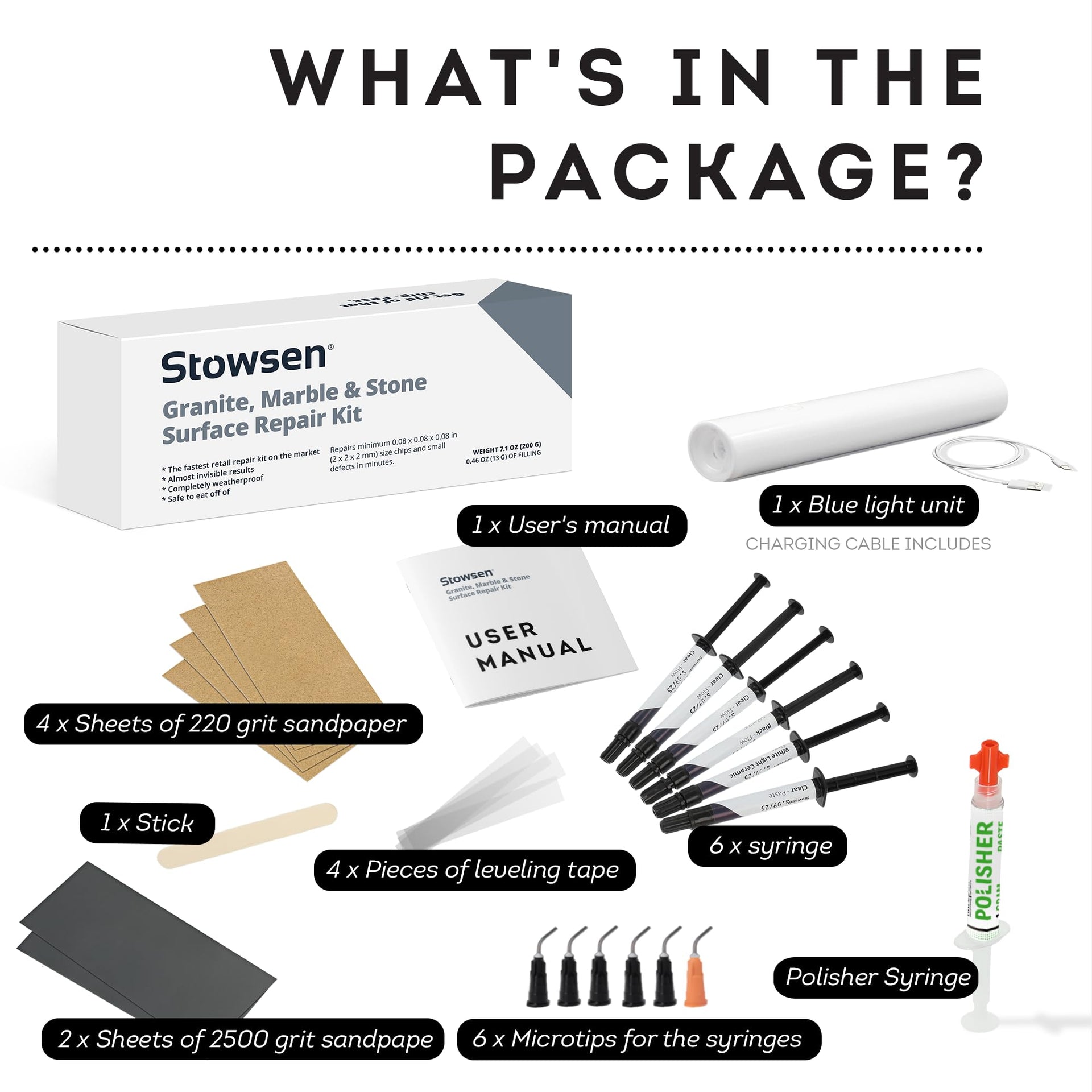 Granite Marble & Stone Repair Kit