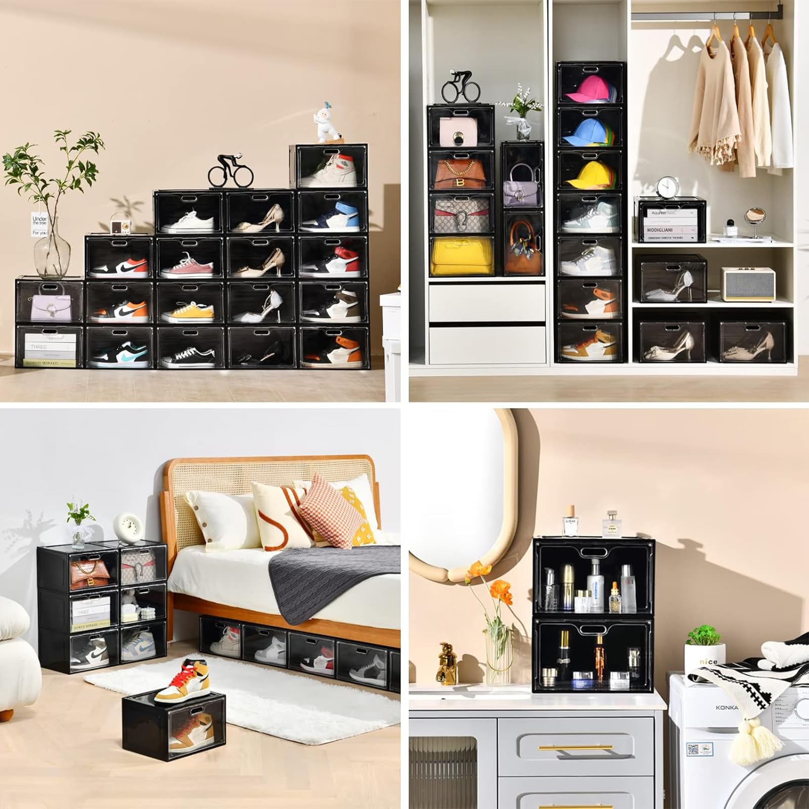 8 Pack Drop Side Shoe Boxes (8 Count)