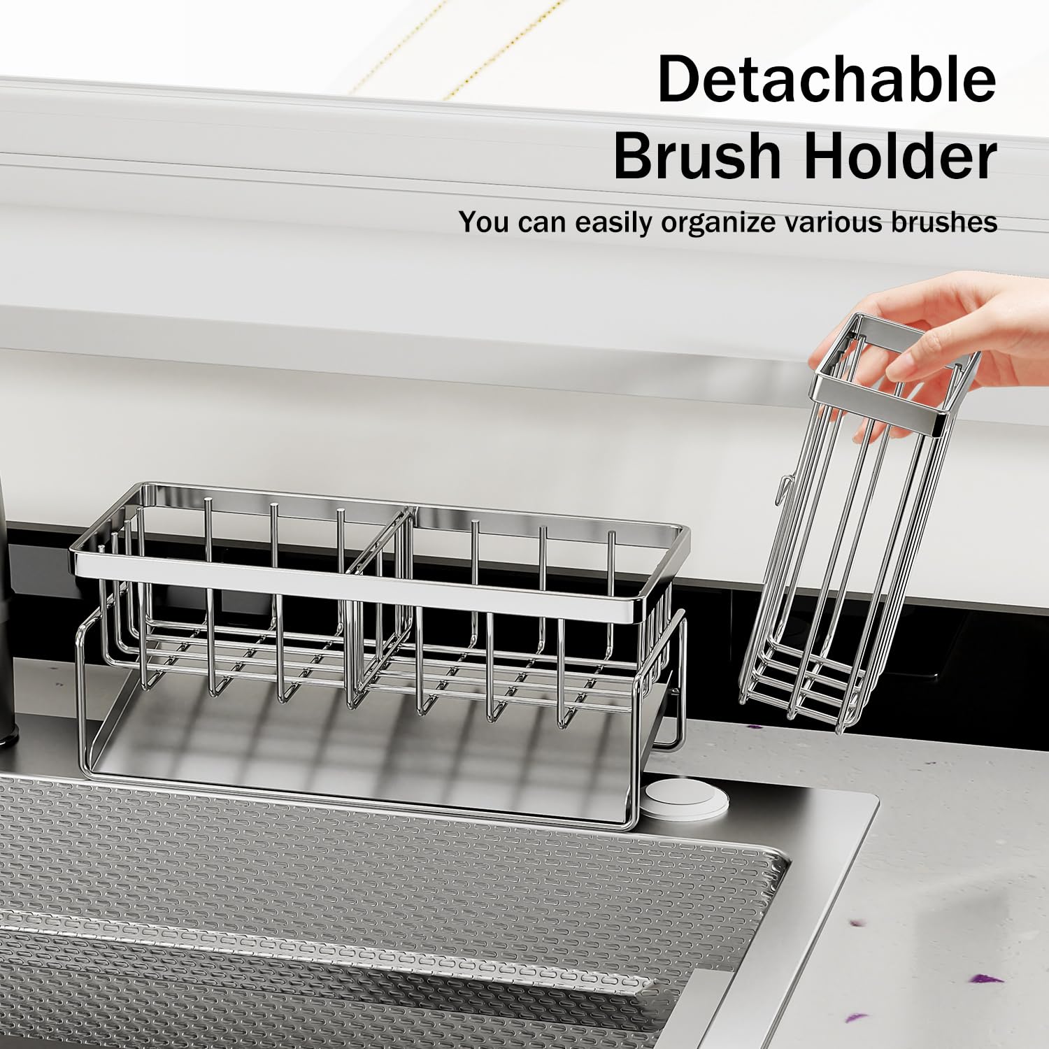 Sponge Holder & Sink Caddy Organizer