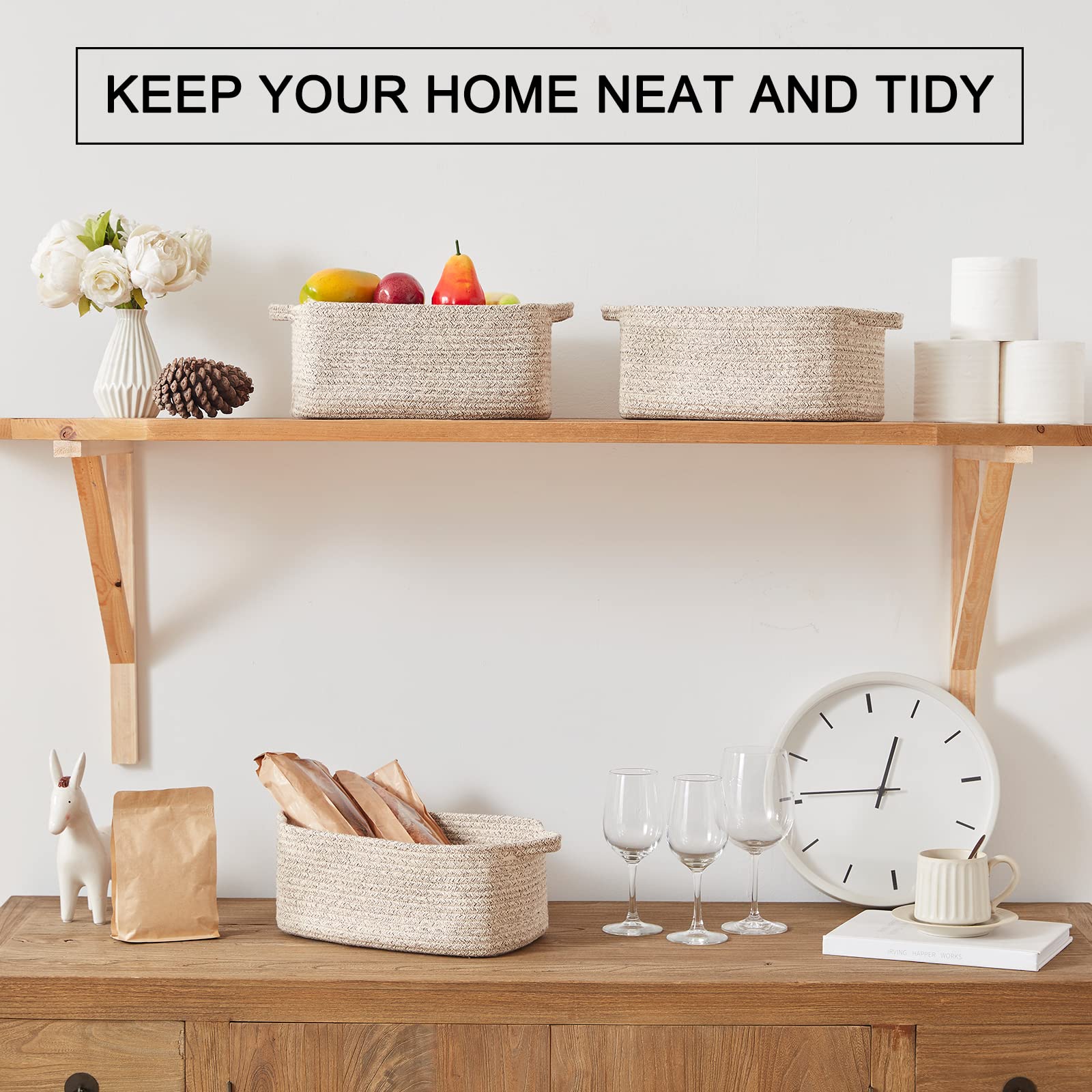 Cotton Rope Baskets (3 Count)