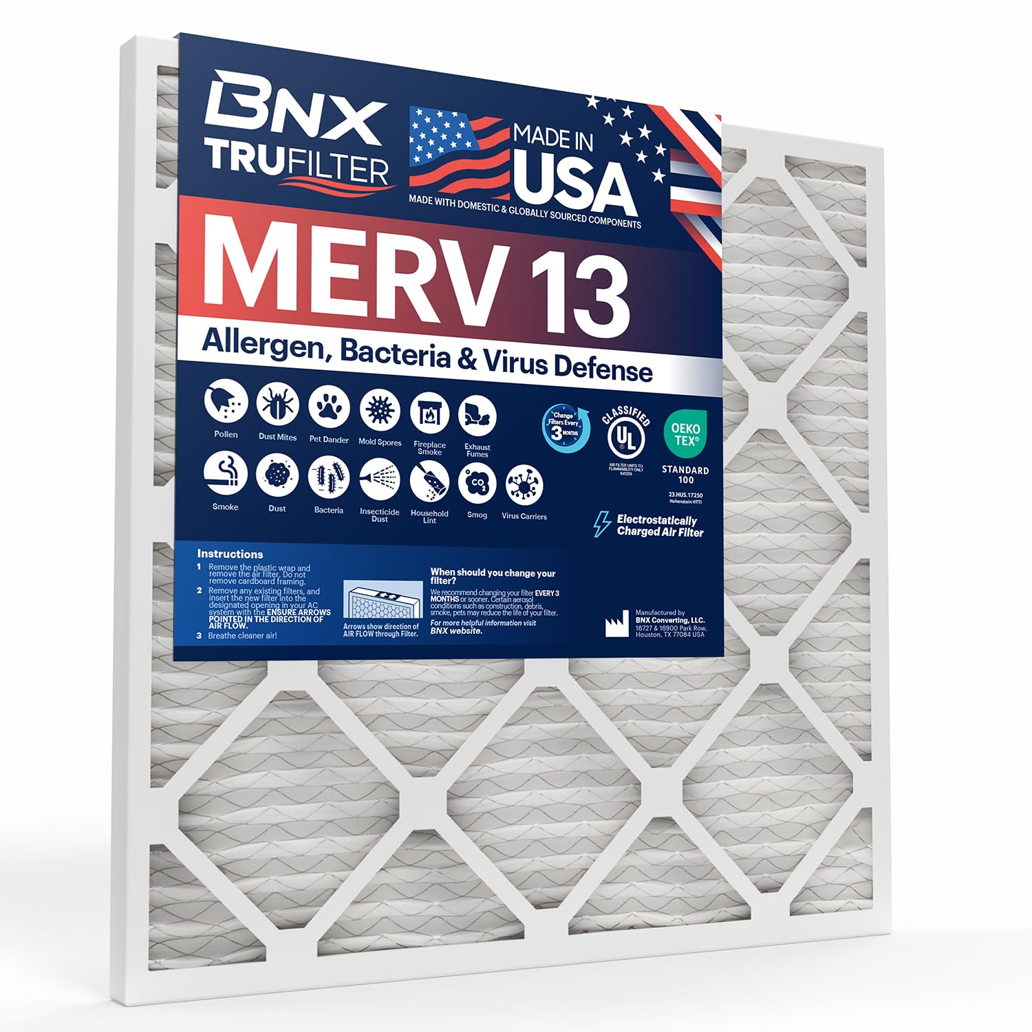 TruFilter 20x22x1 Air Filter MERV 13 (2 Count)