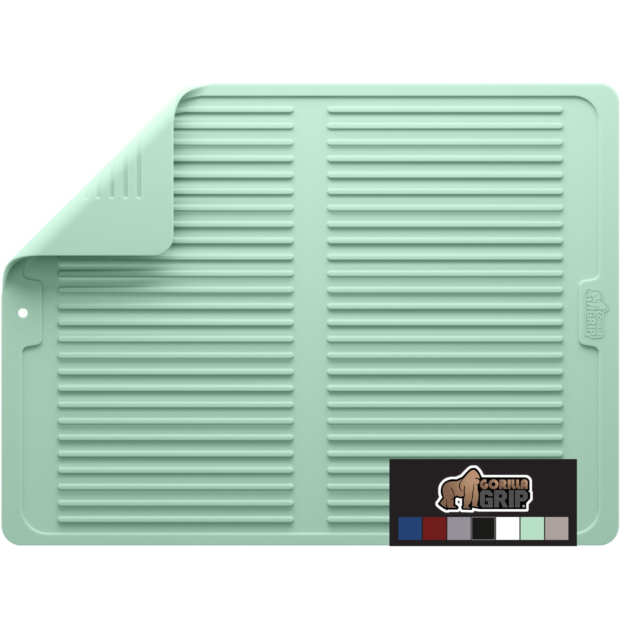 100% BPA Free Patented Silicone Dish Drying Mat for Kitchen Counter