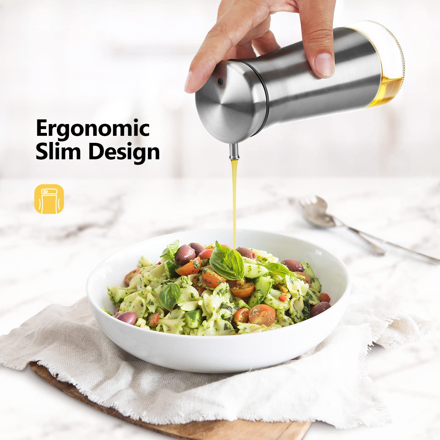 Olive Oil And Vinegar Dispenser Set (2 Count)