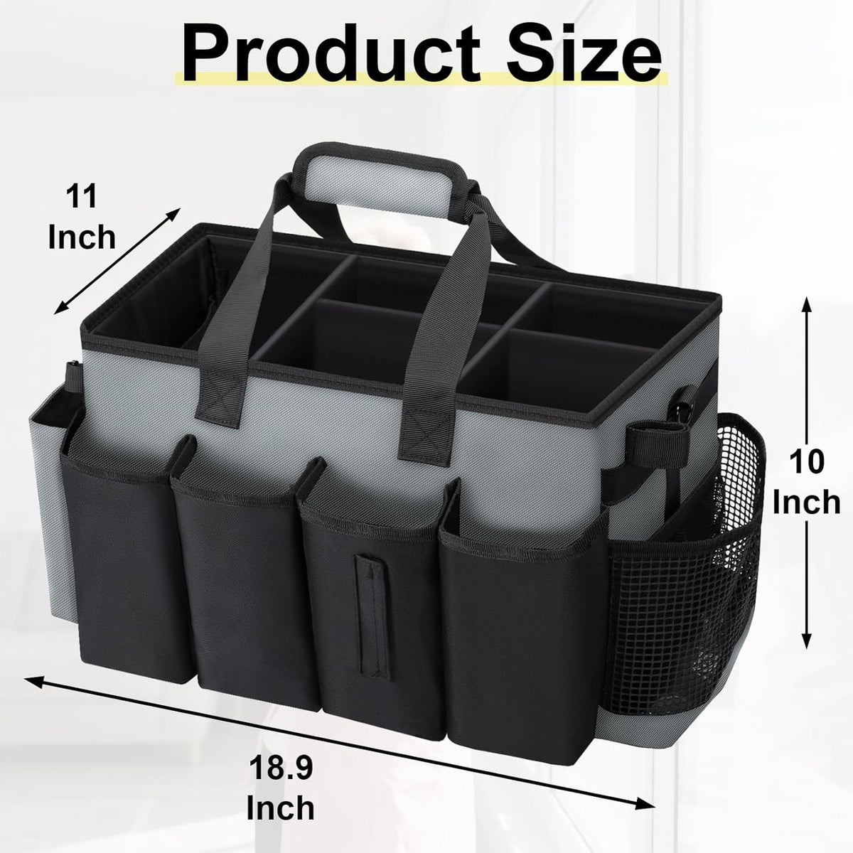 Wearable Large Cleaning Caddy Bag for Housekeepers