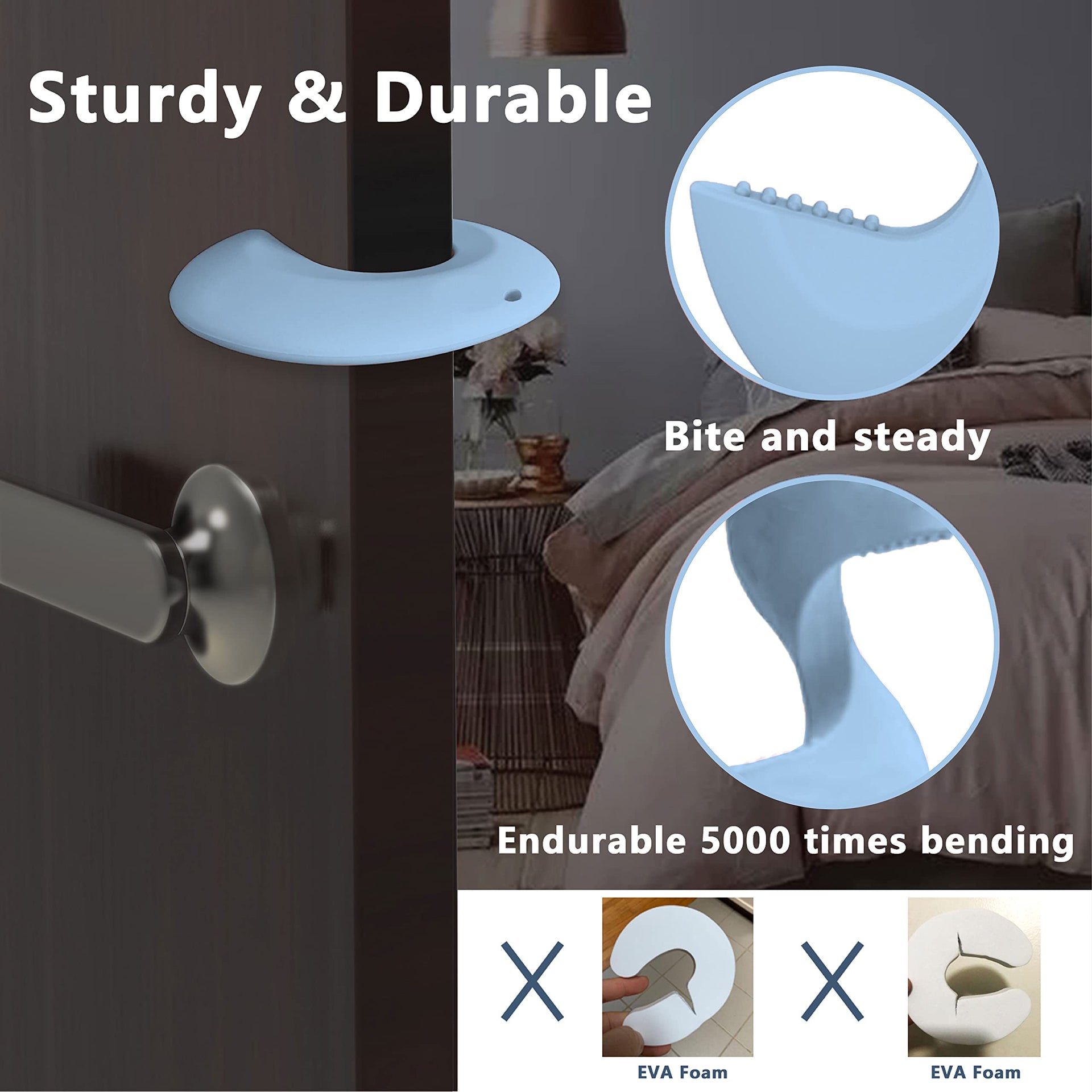 Door Pinch Guard and Door Slam Stopper (2 Count)