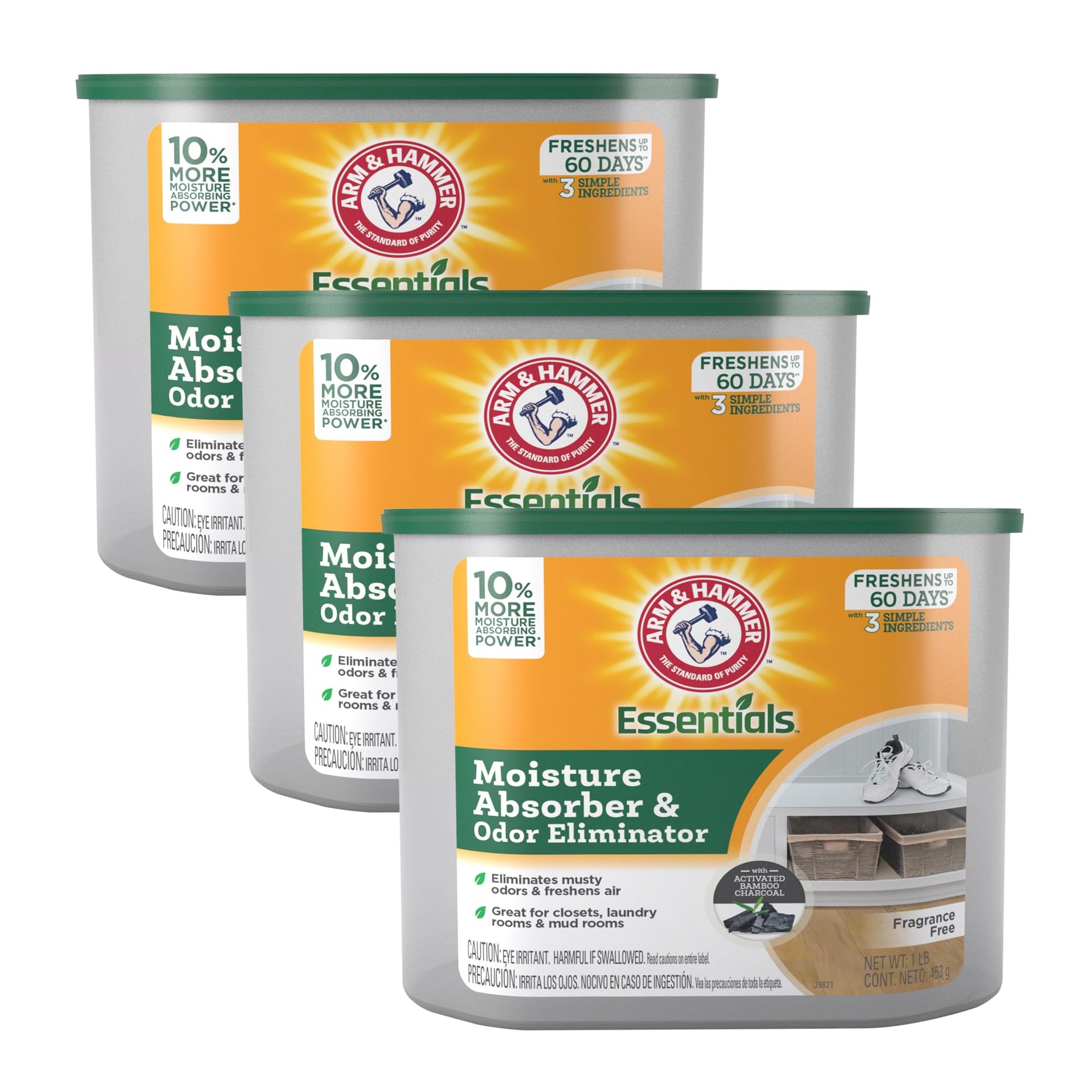 Essentials Disposable Moisture Absorber and Odor Eliminator Tub (48 Ounce)