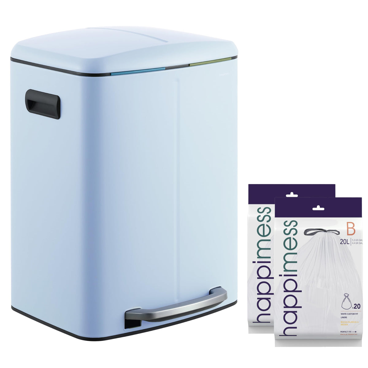 Marco 10.6 Gal Double Bucket Step Trash Can
