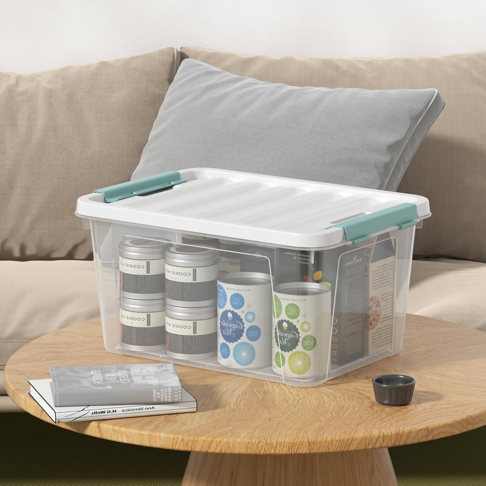20 Quart Clear Latching Container Box