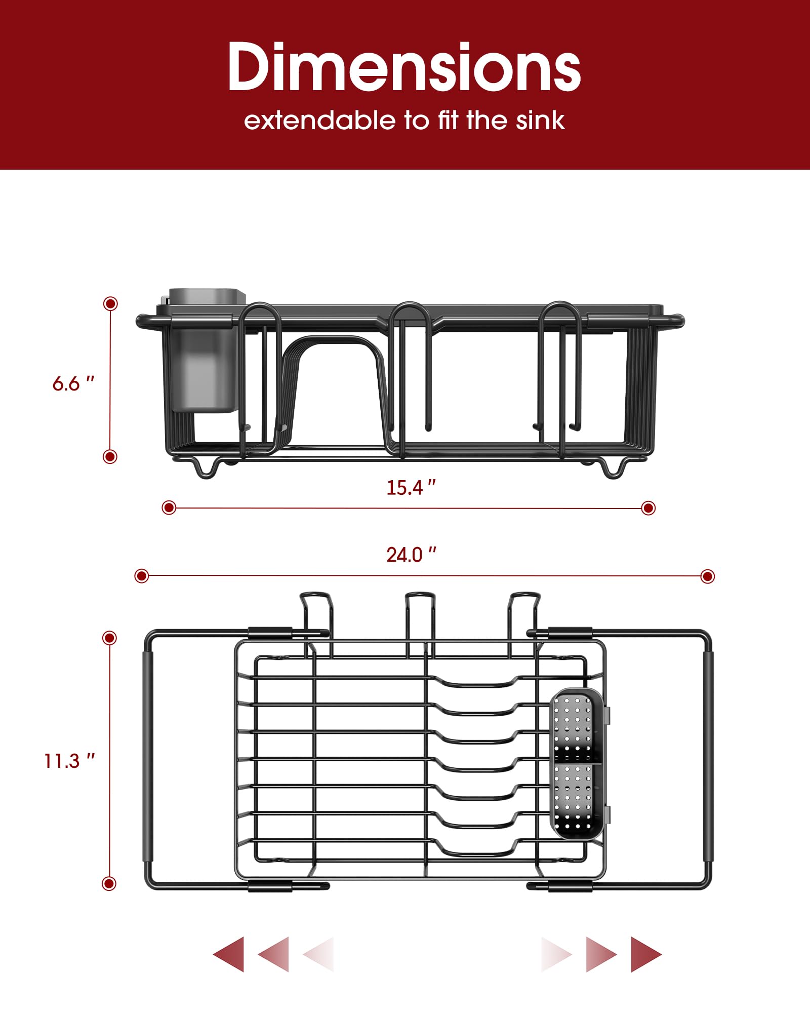 Dish Drying Rack in Sink