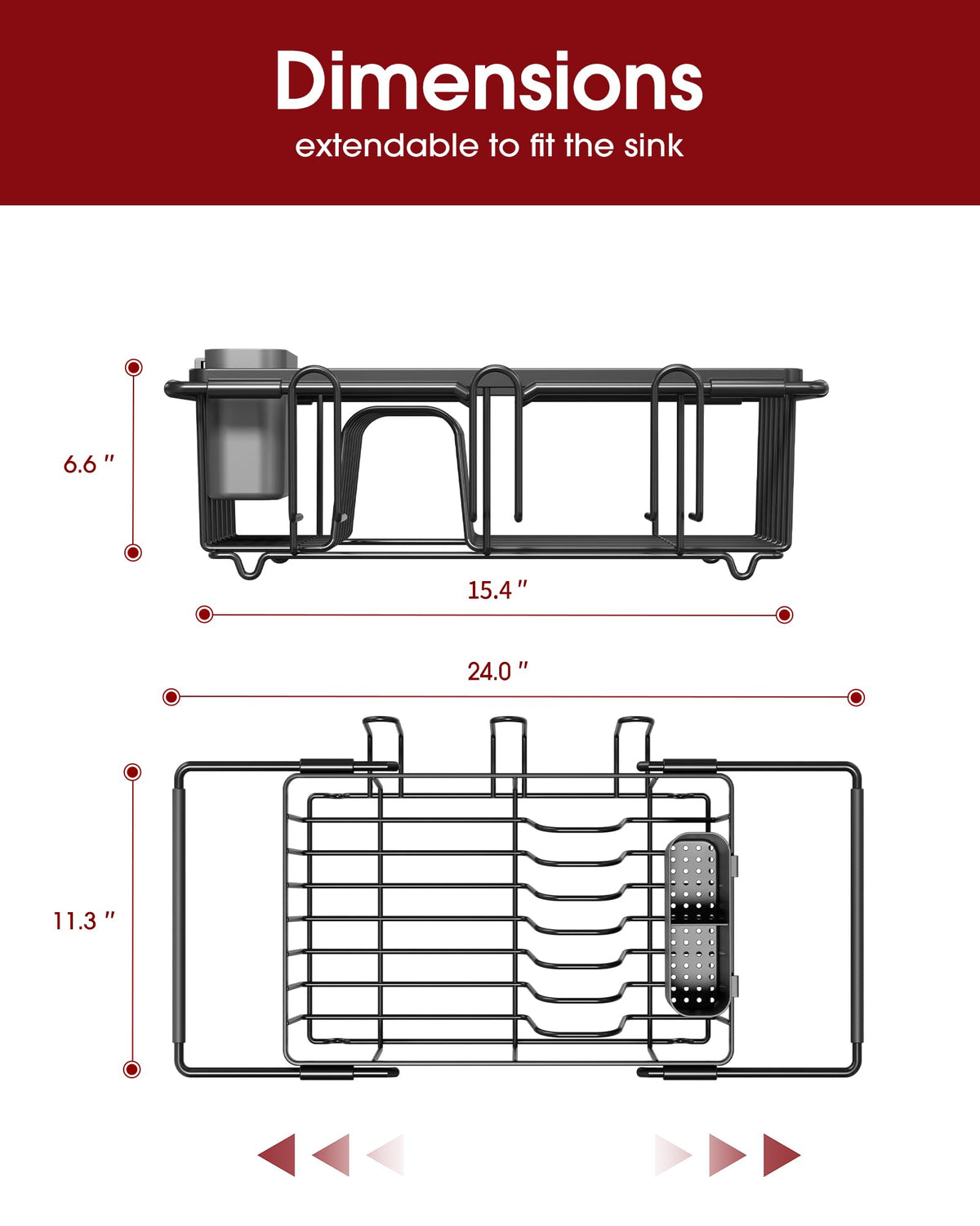 Dish Drying Rack in Sink