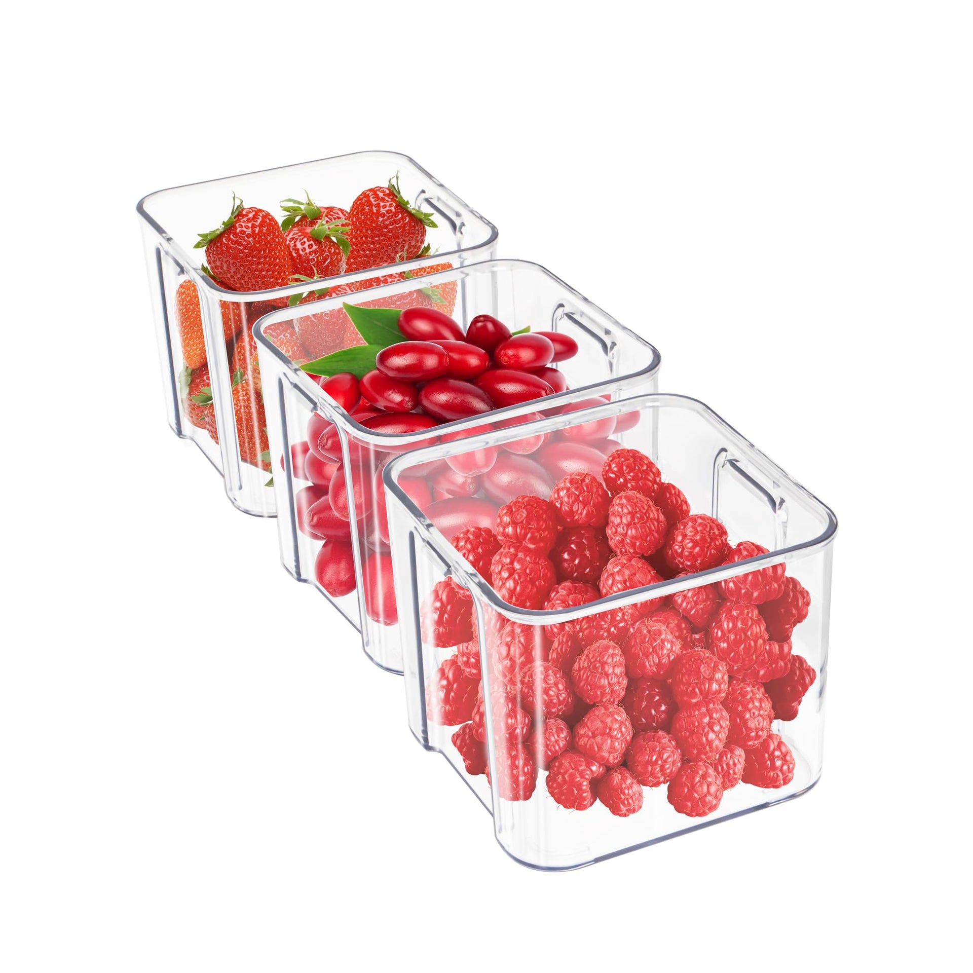 3Pack Fridge Organizer Drawer Divider Cube Pull (3 Count)
