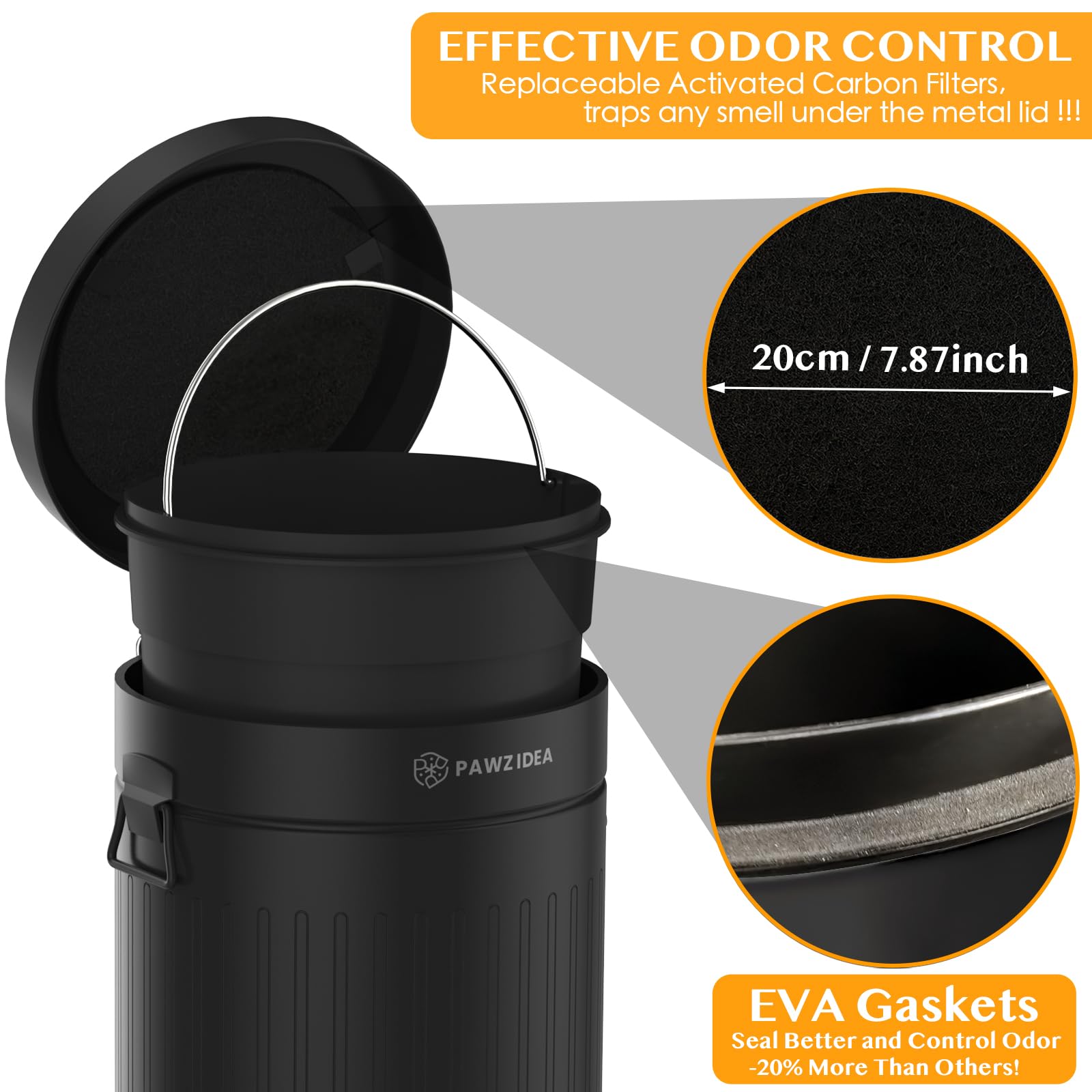 Dog Poop Trash Can Outside Odor Control