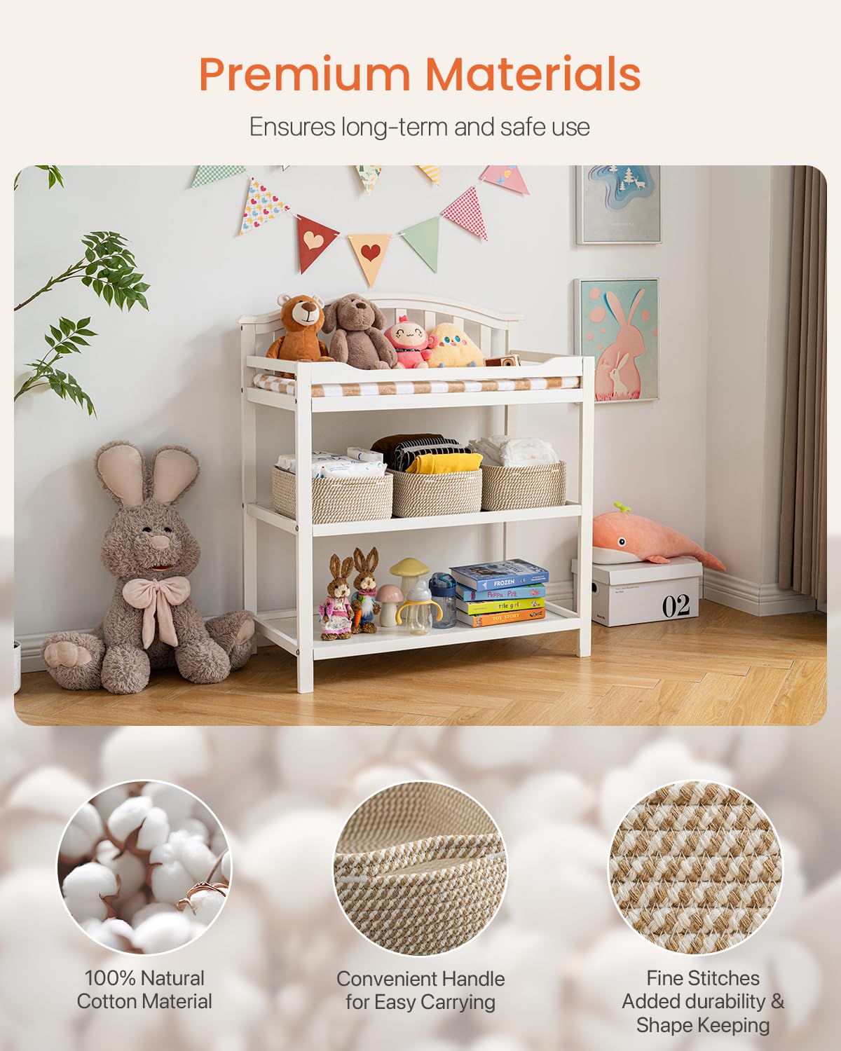 Small Woven Storage Basket for Organizing (3 Count)