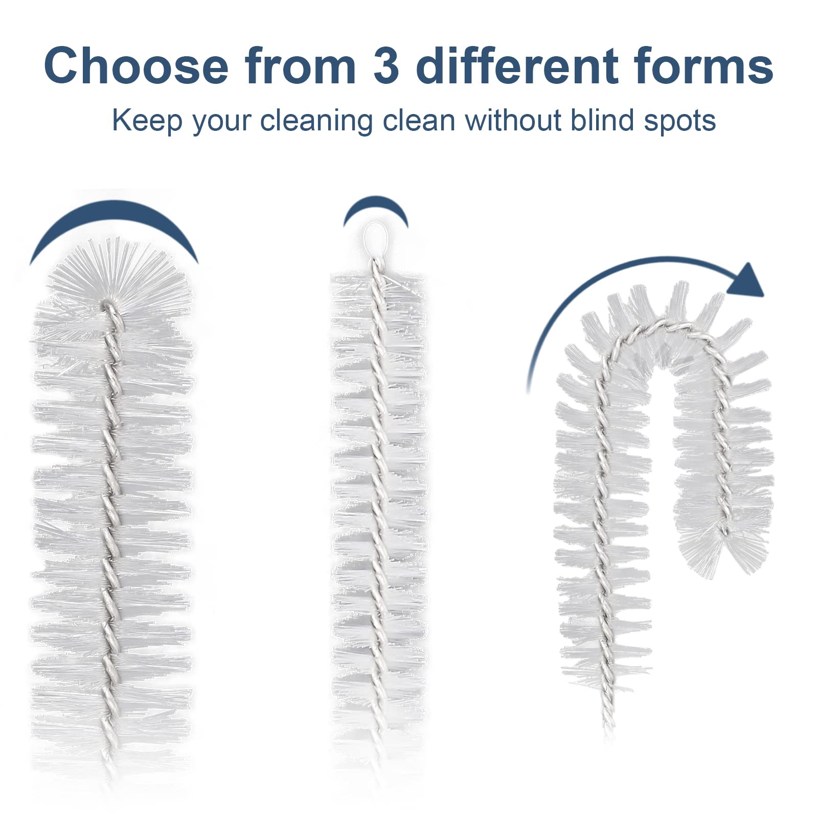 12 Pcs Straw Cleaner Brushes Set (12 Count)