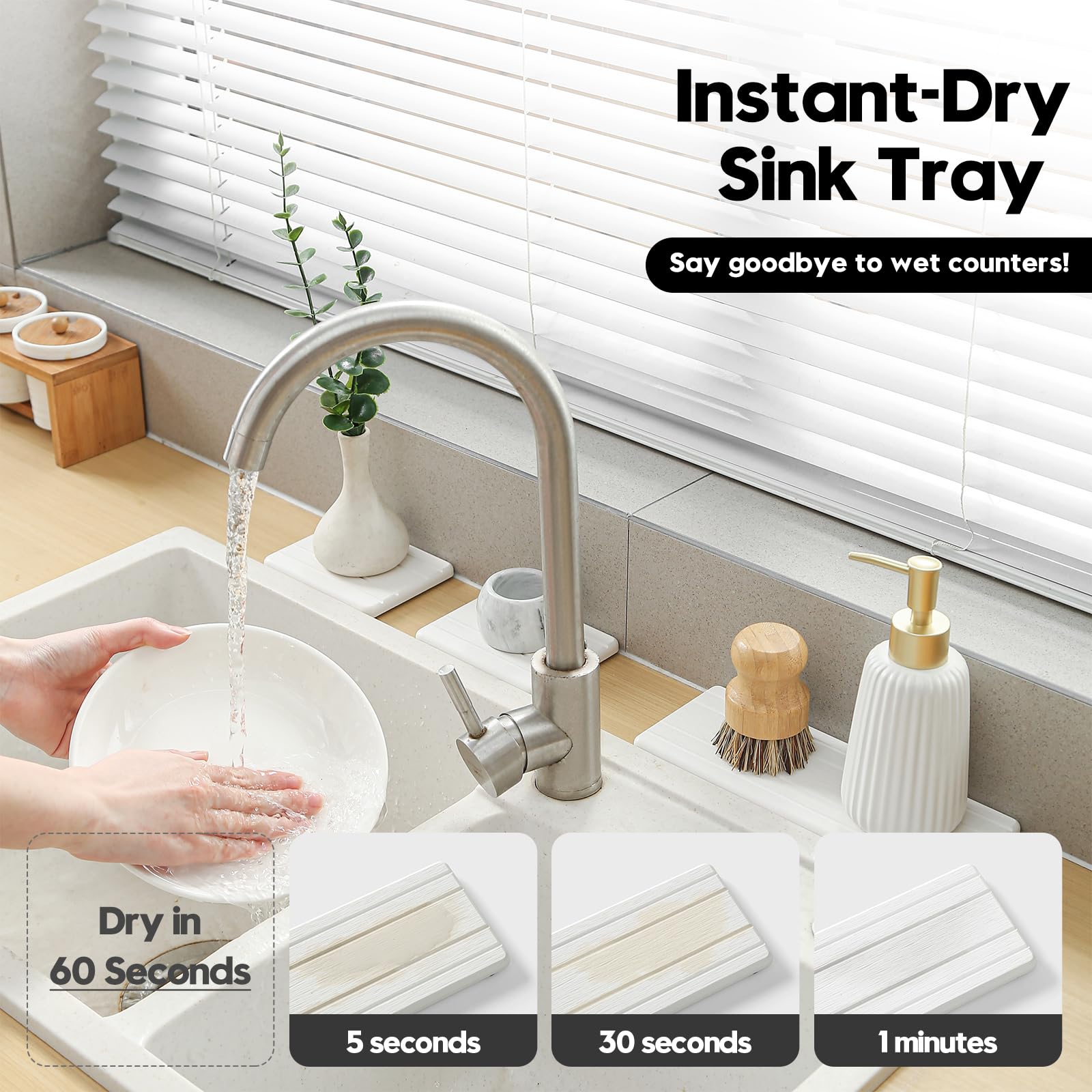 3 Pack Stone Drying Tray (3 Count)