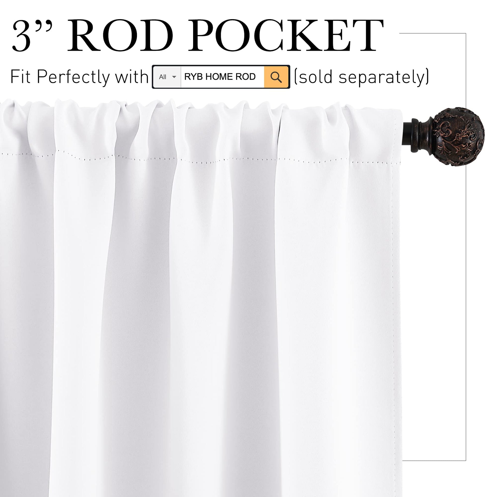 Half Curtain Tiers 36 inch Length