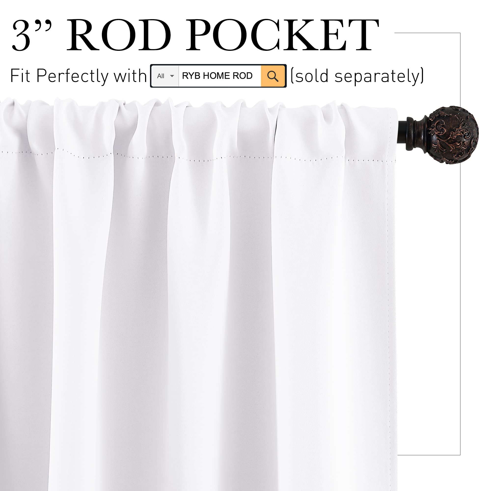 Half Curtain Tiers 36 inch Length