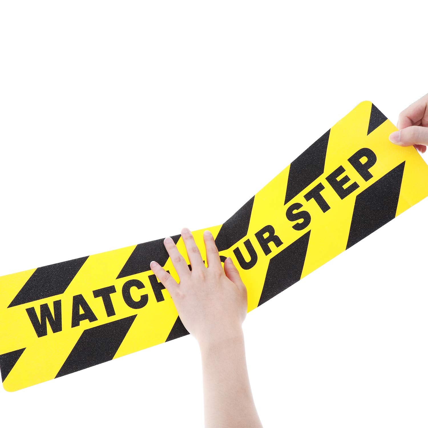 2 Pieces Watch Your Step Floor Stickers Anti Slip Abrasive Safety