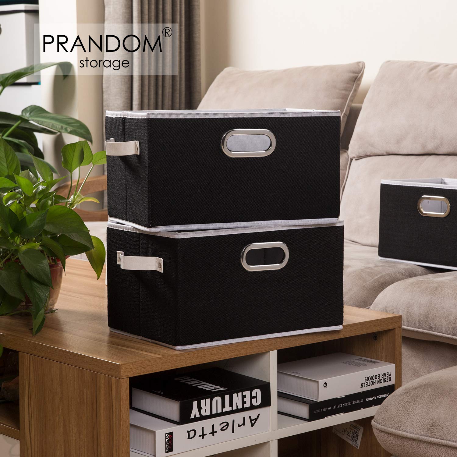Larger Collapsible Storage Bins for Closet [5 (6 Count)