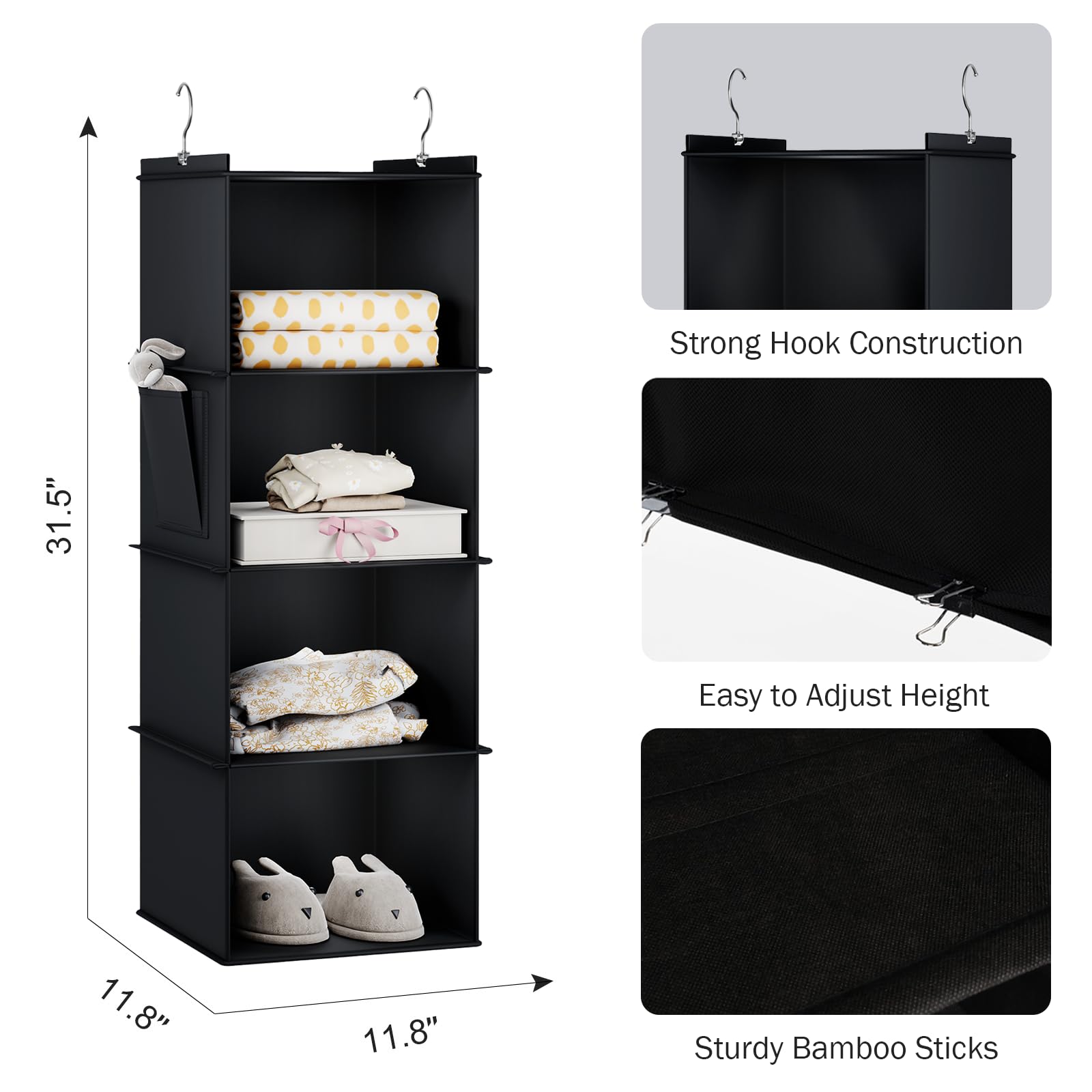 Hanging Closet Organizer and Storage for Clothes