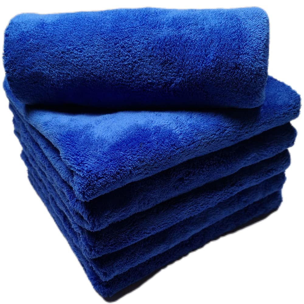Plush Edgeless Microfiber Towel for Car (6 Count)