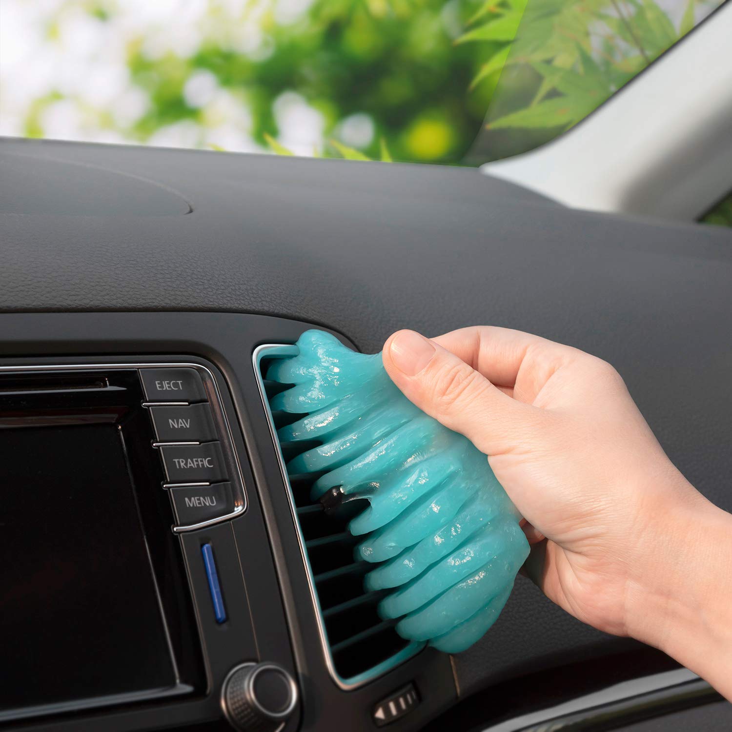 2Pack Cleaning Gel for Car Cleaning Putty Car Slime for Cleaning Car Detailing Putty Detail Tools Car Interior Cleaner Automotive Car Cleaning Kits Keyboard Cleaner Blue Purple (11.2 Ounce)