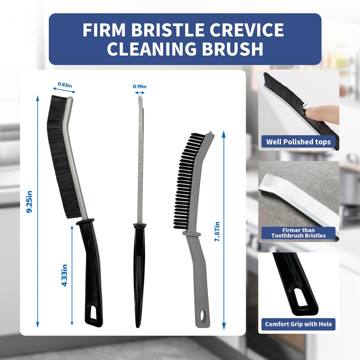 Crevice Cleaning Brush (3 Count)