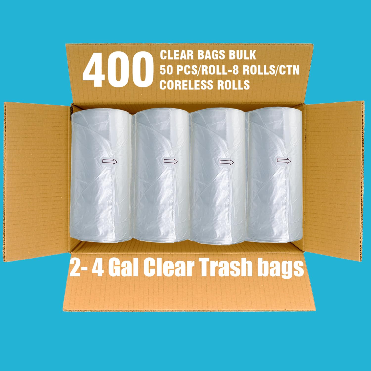 2 4 Gallon Trash Bags (400 Count)