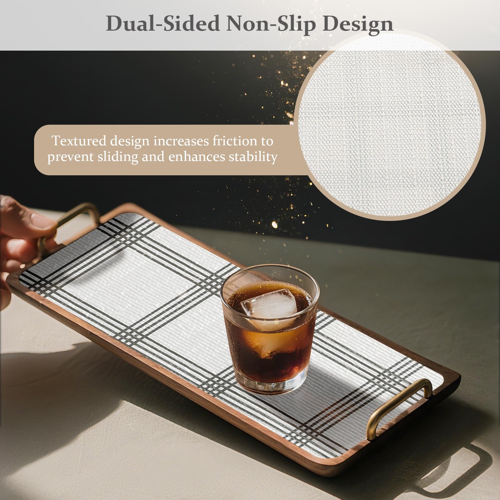Drawer and Shelf Liner for Kitchen Cabinet Non Adhesive Non Slip 12in x 20FT