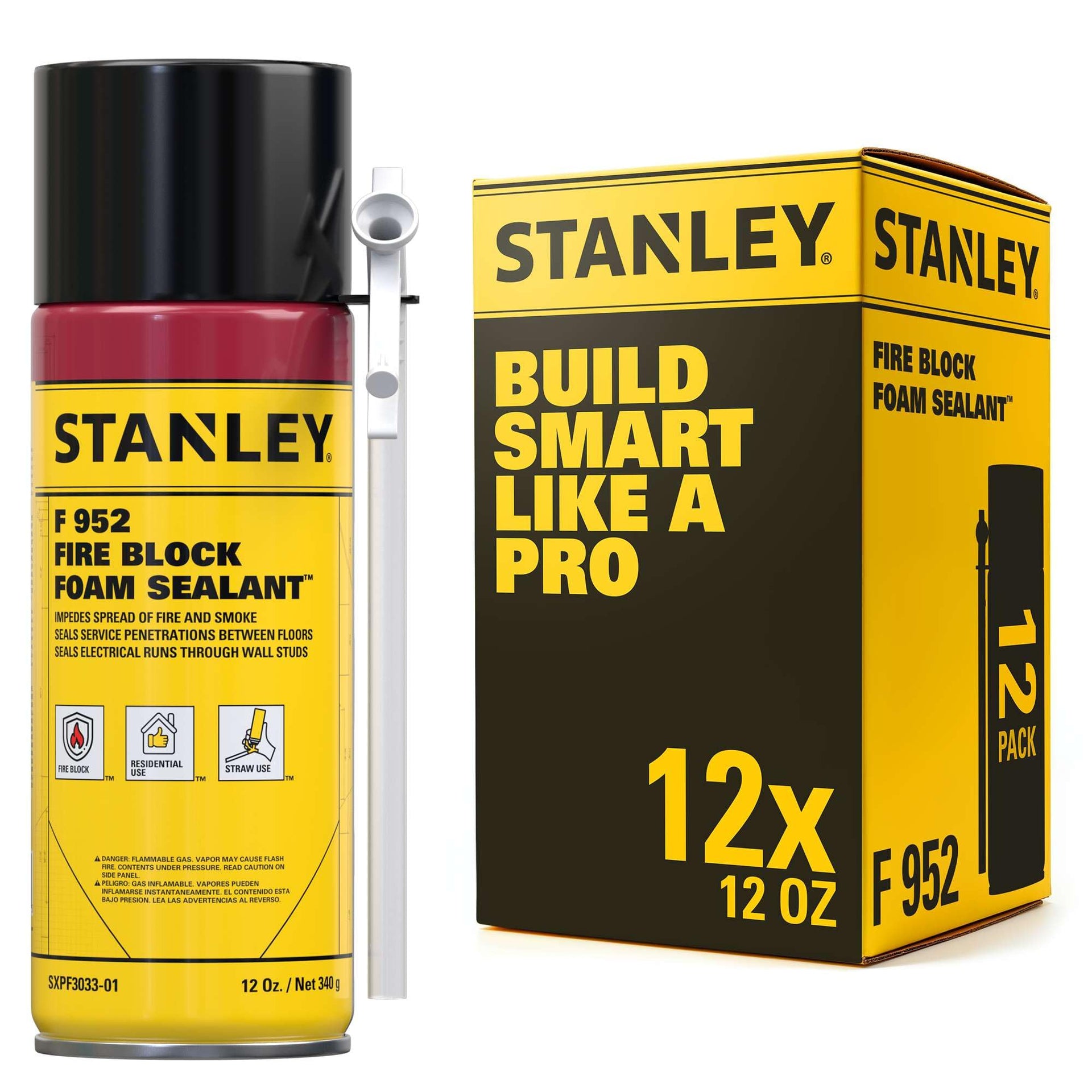 F952 Fire Block Spray Foam (12 Count)