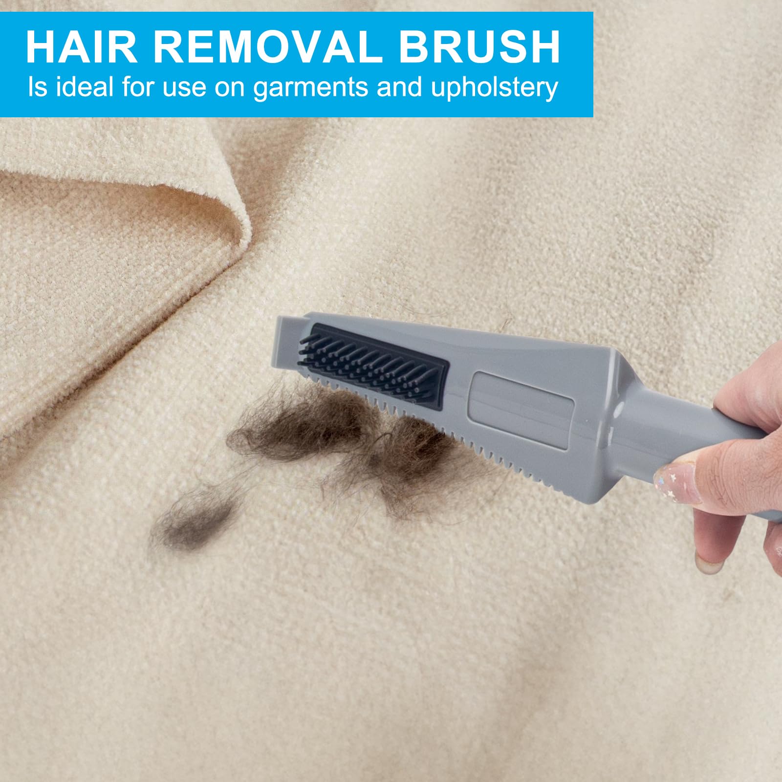 Rubber Broom Carpet Rake for Pet Hair Removal