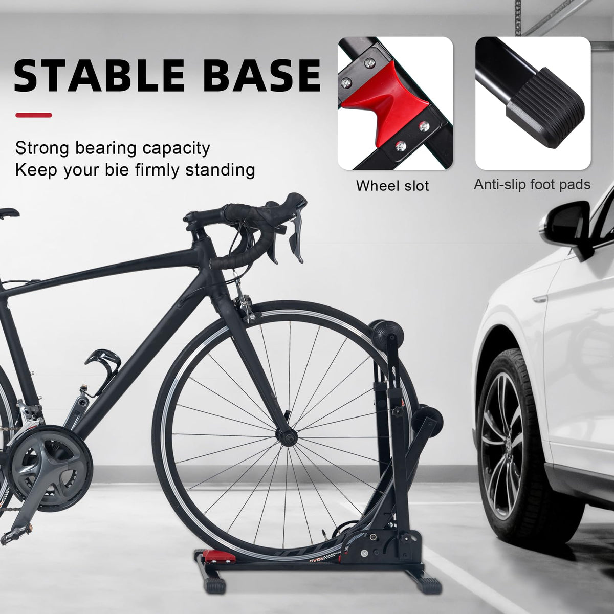 Foldable Vertical & Horizontal Bike Rack
