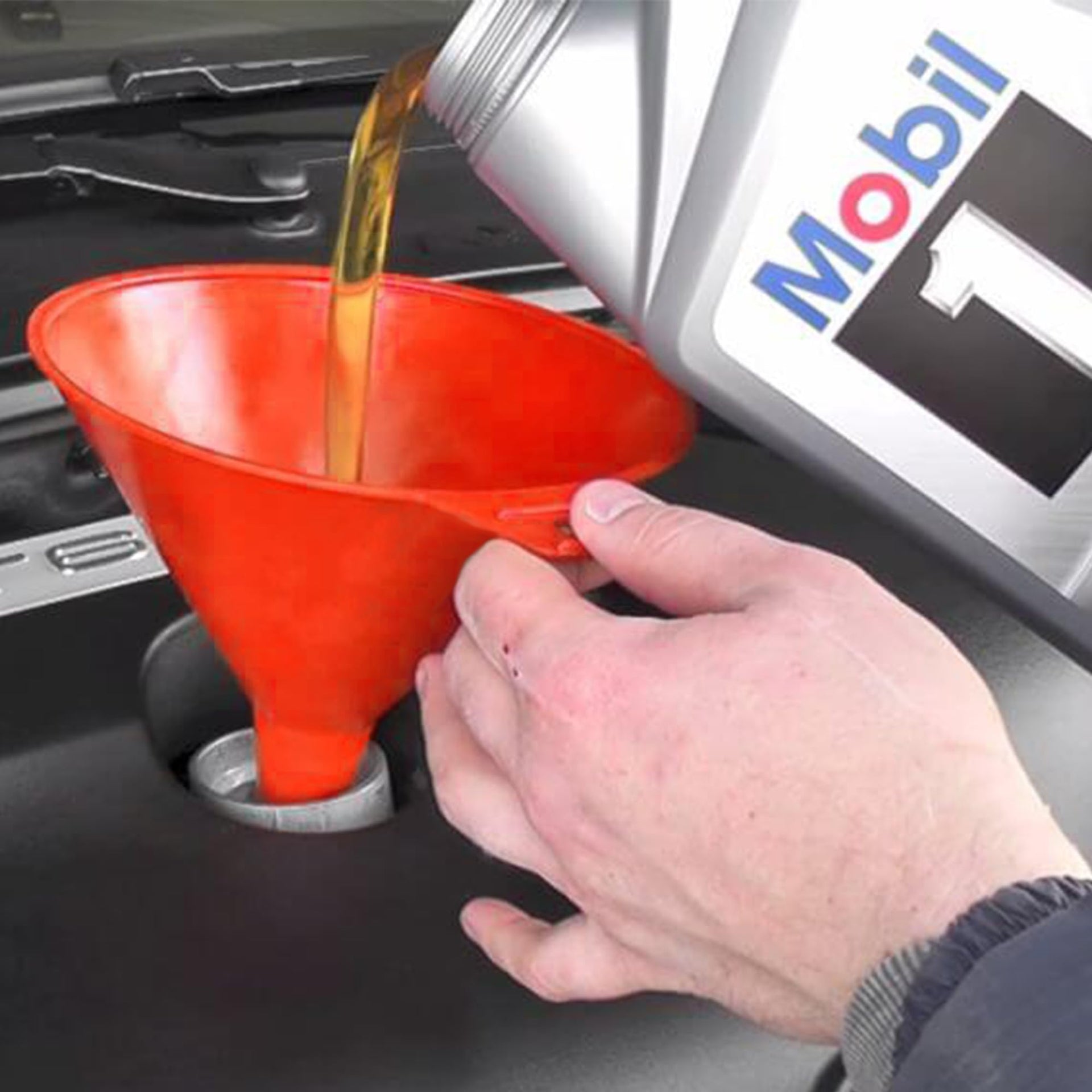 8Pcs Funnels for Automotive Use Plastic Oil Gas Funnels Set Multi