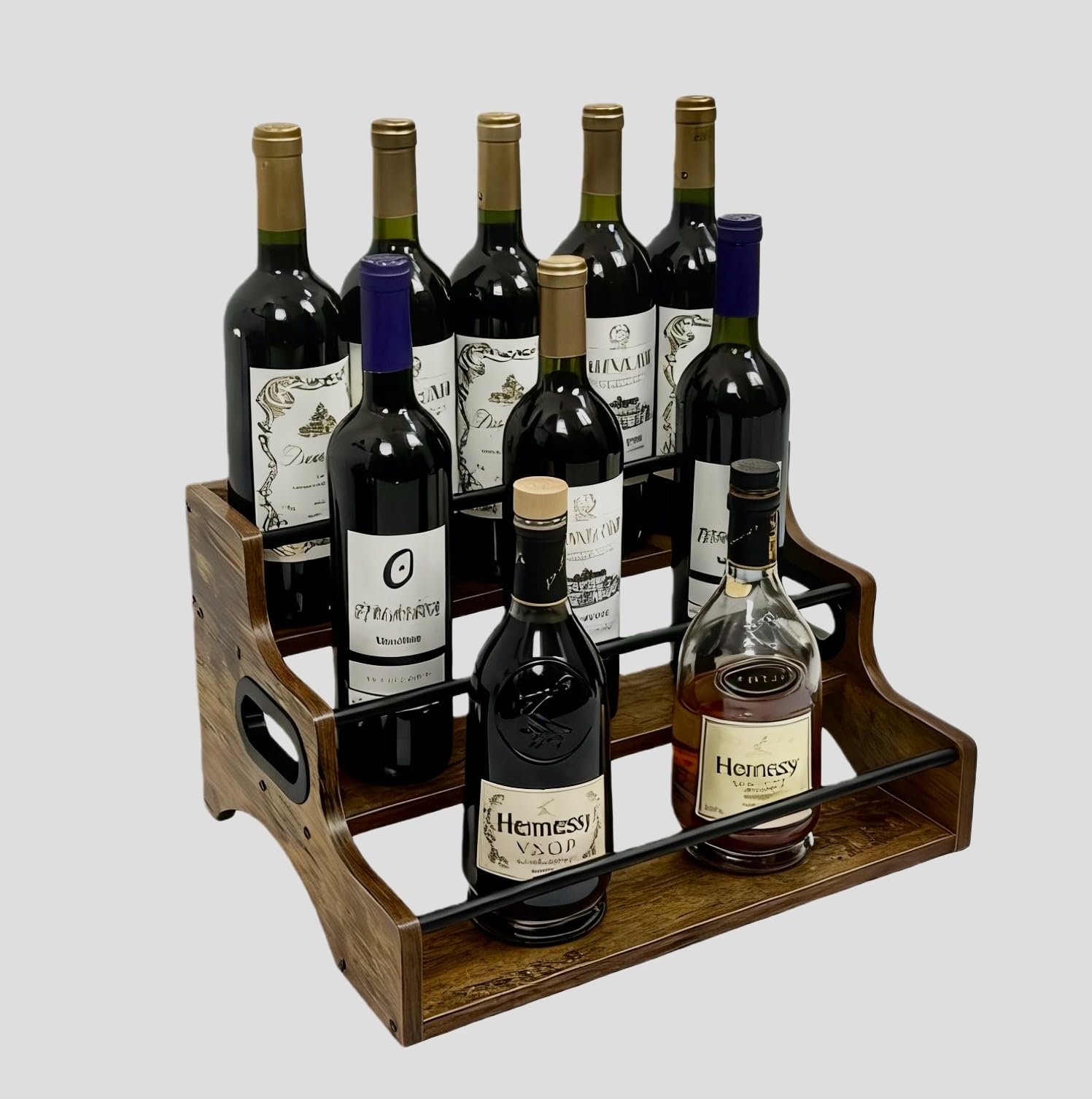 3 Tier Liquor Bottle Display Shelf