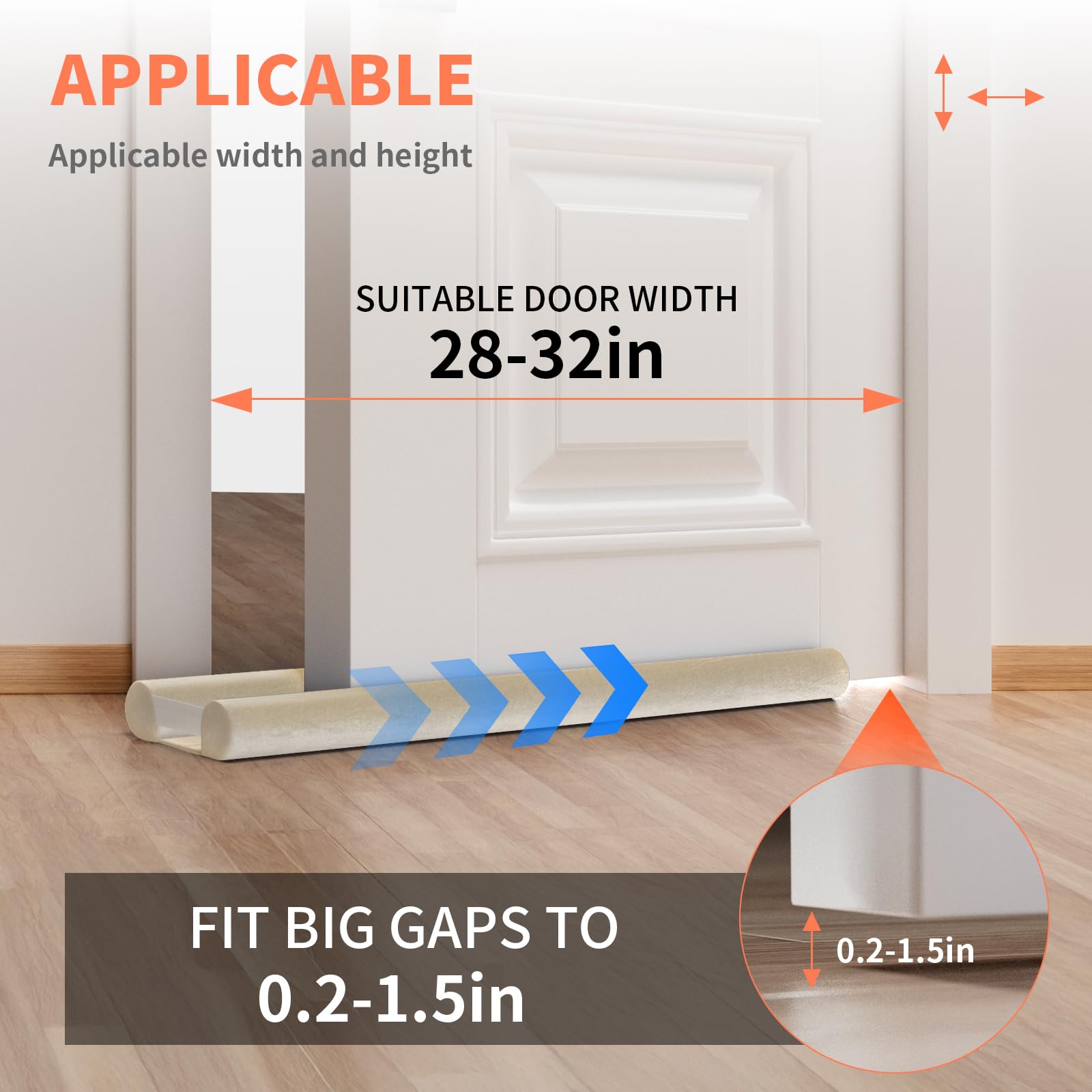 Under Door Draft Stopper