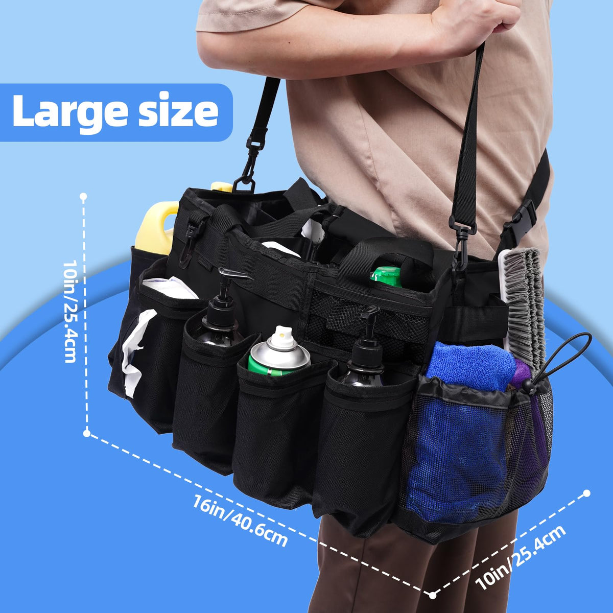 Large Cleaning Supplies Bags for Housekeepers