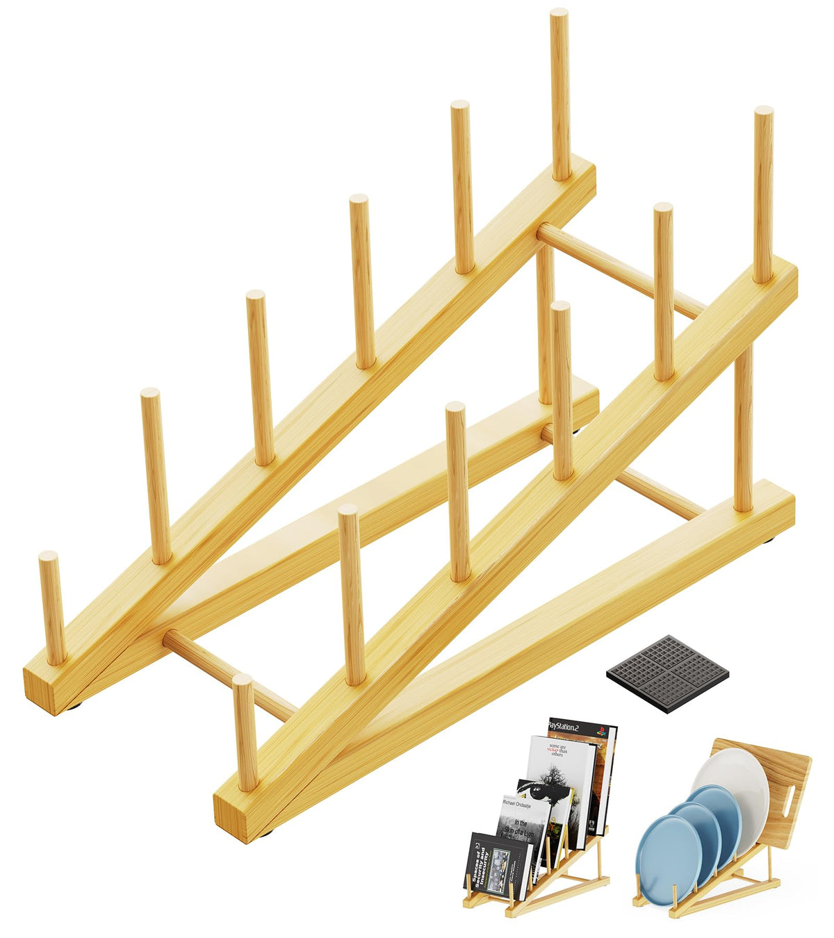 Bamboo Dish Drying Rack