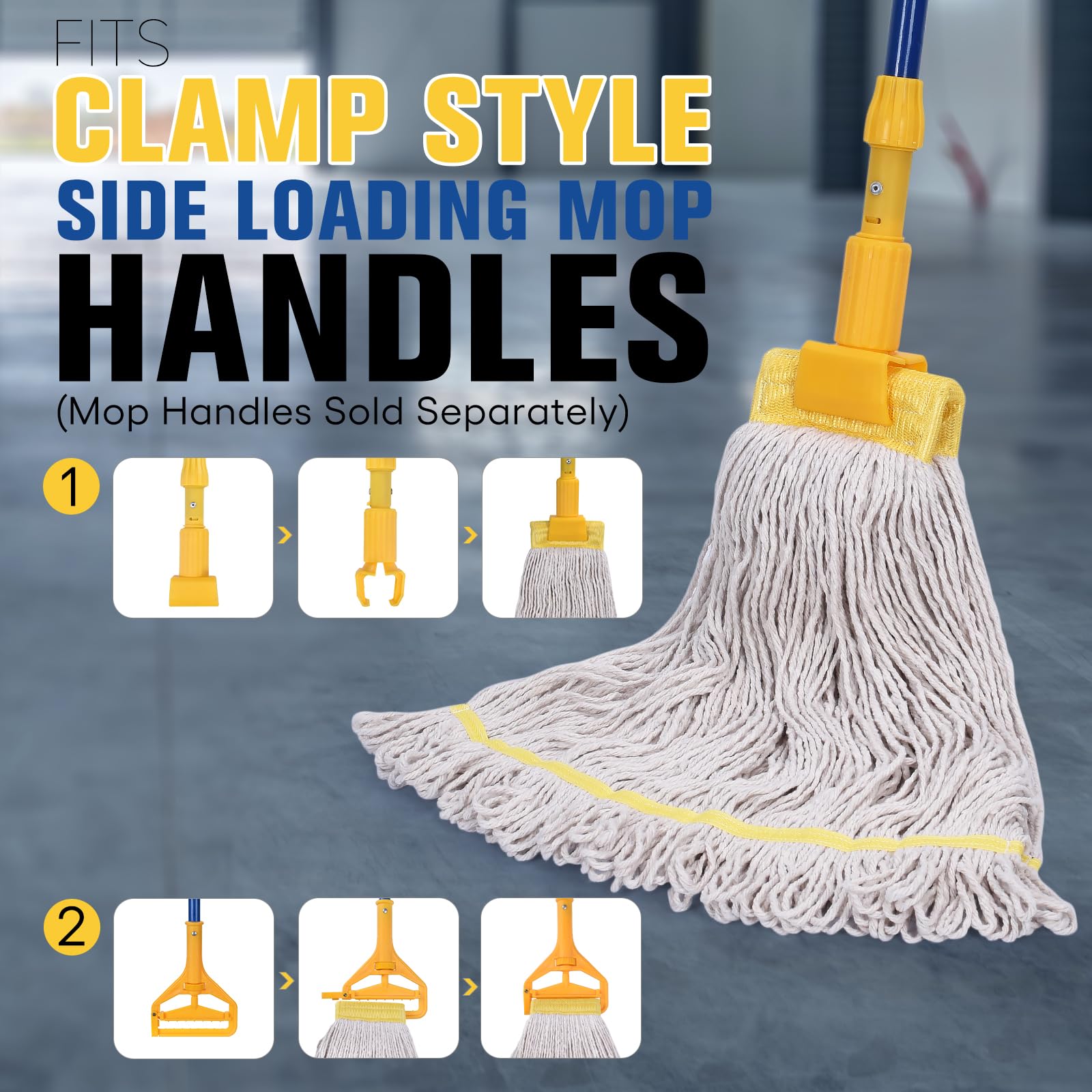 Matthew Cleaning Commercial Mop Head Replacement (6 Count)