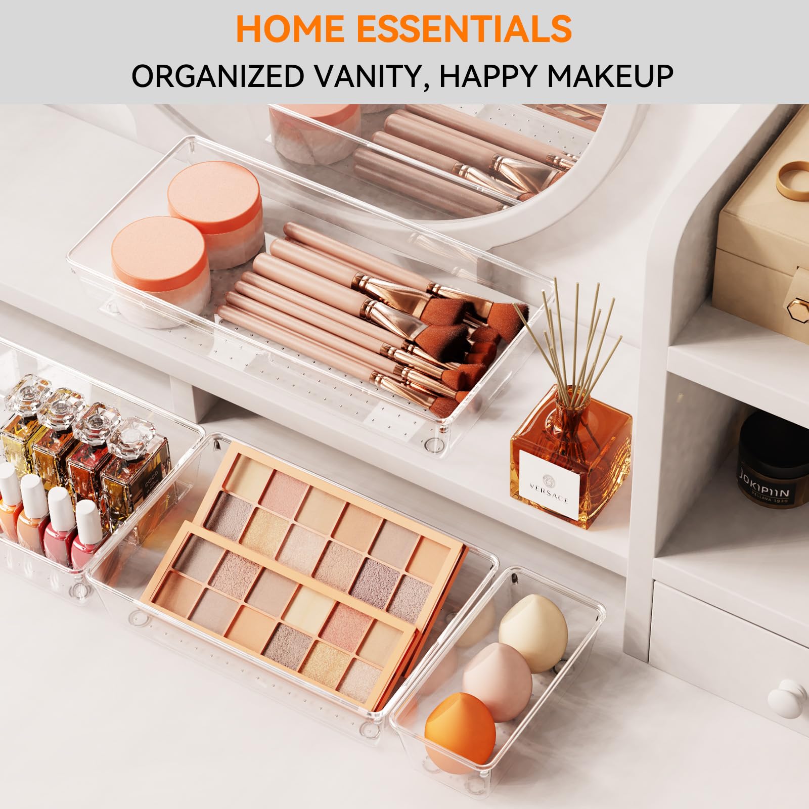 8 Pack Drawer Organizer for Kitchen Gadgets (8 Count)