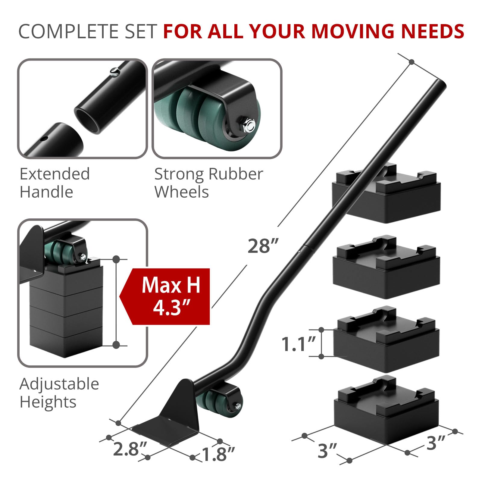 Furniture Lifter Tool (4 Count)