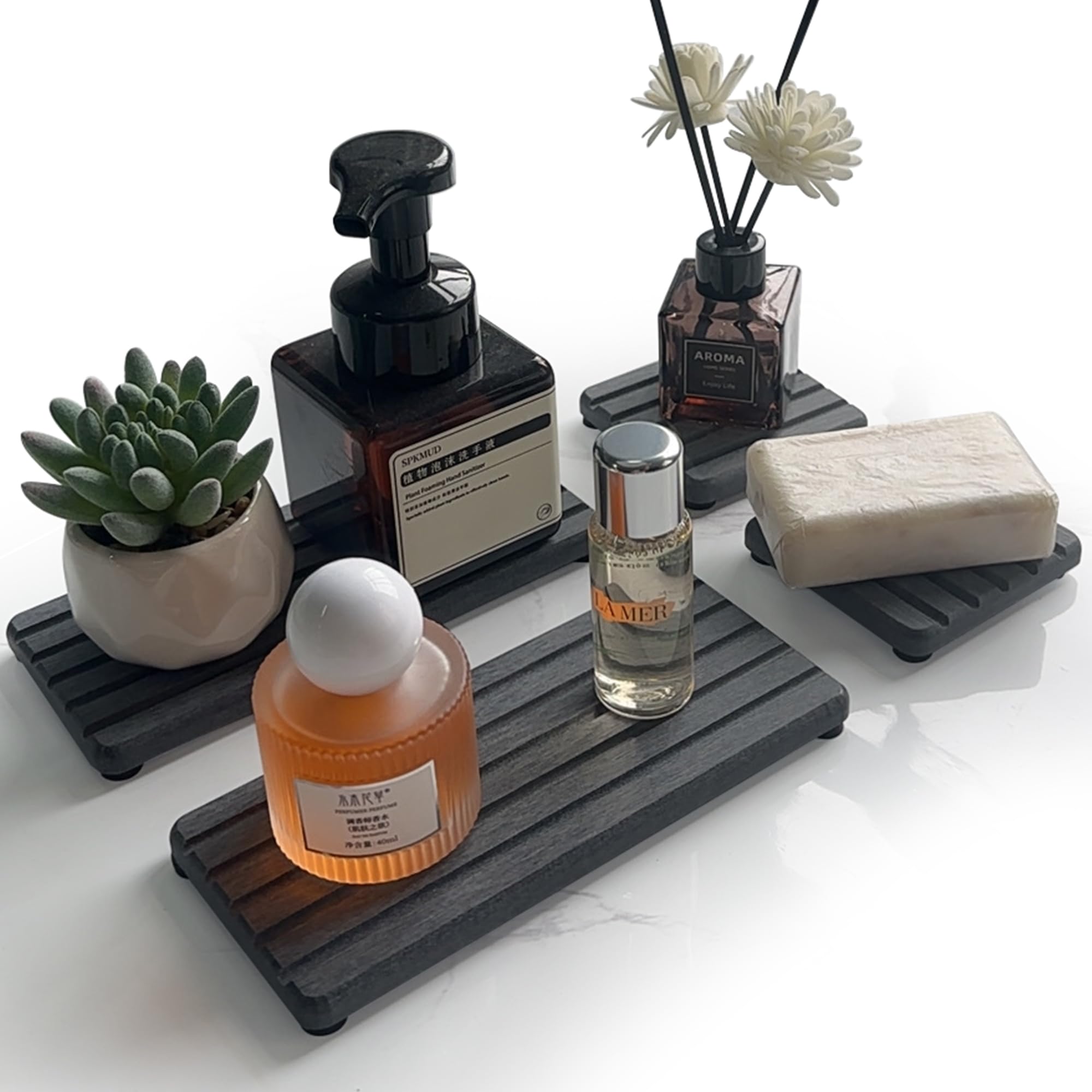 Set of 4 Water Absorbent Diatomite Coasters (4 Count)