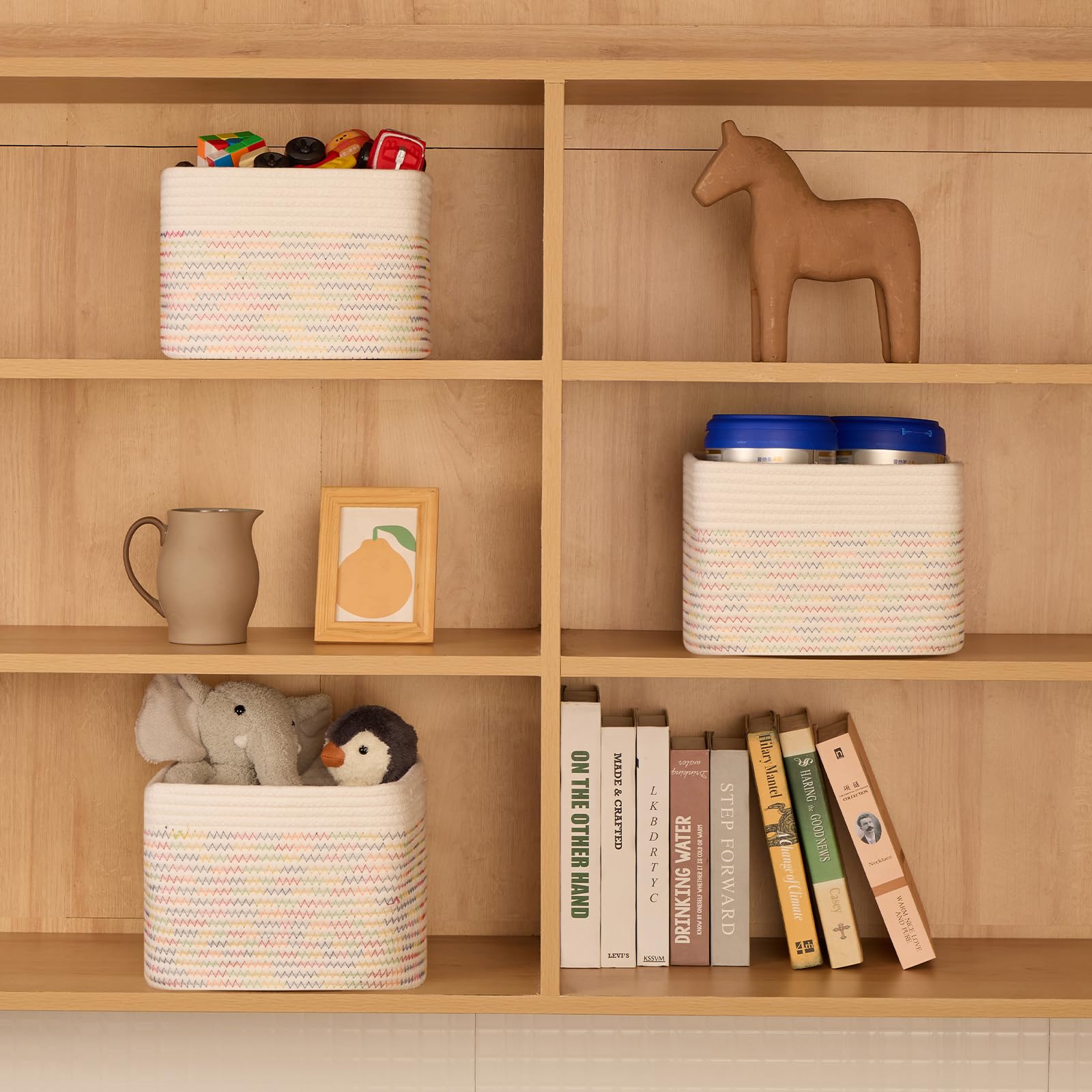 Small Organizing Baskets for Cubes Shelf (3 Count)