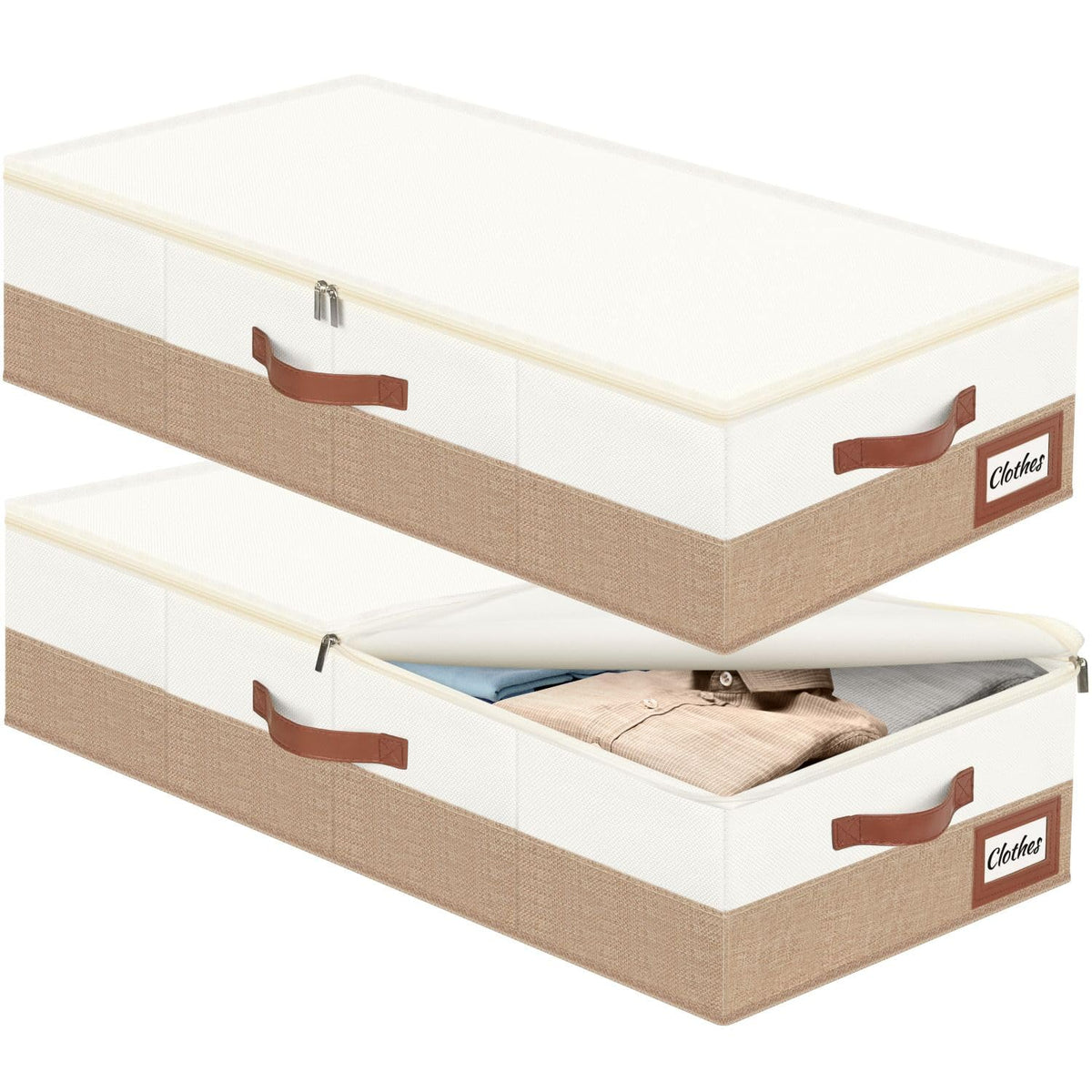 Under Bed Storage Container Bins 2 Pack (2 Count)