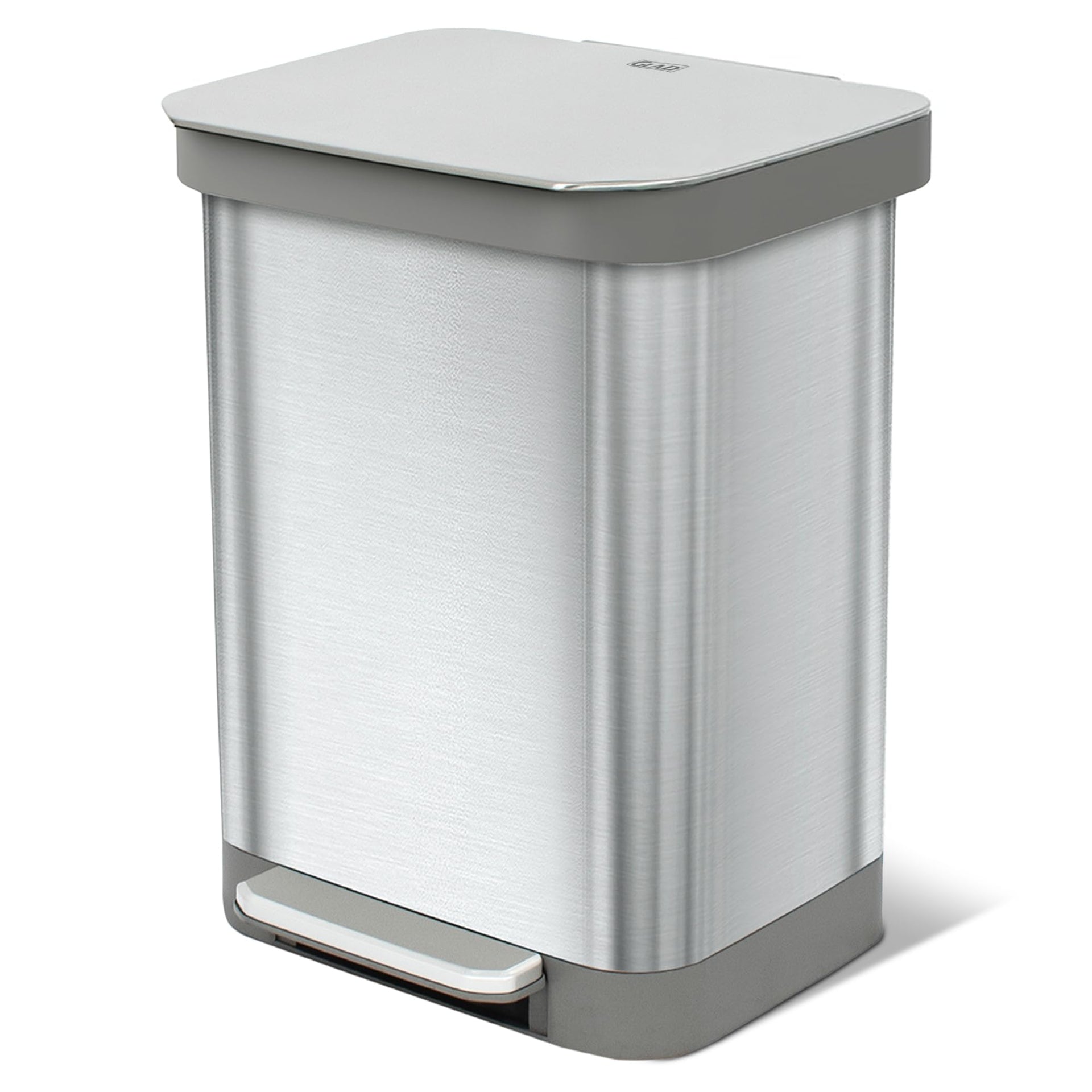 Stainless Steel Trash Can with Clorox Odor Protection
