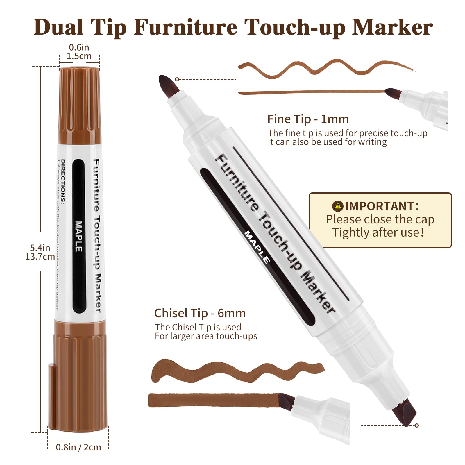 Dual Tip Furniture Markers Touch Up (13 Count)