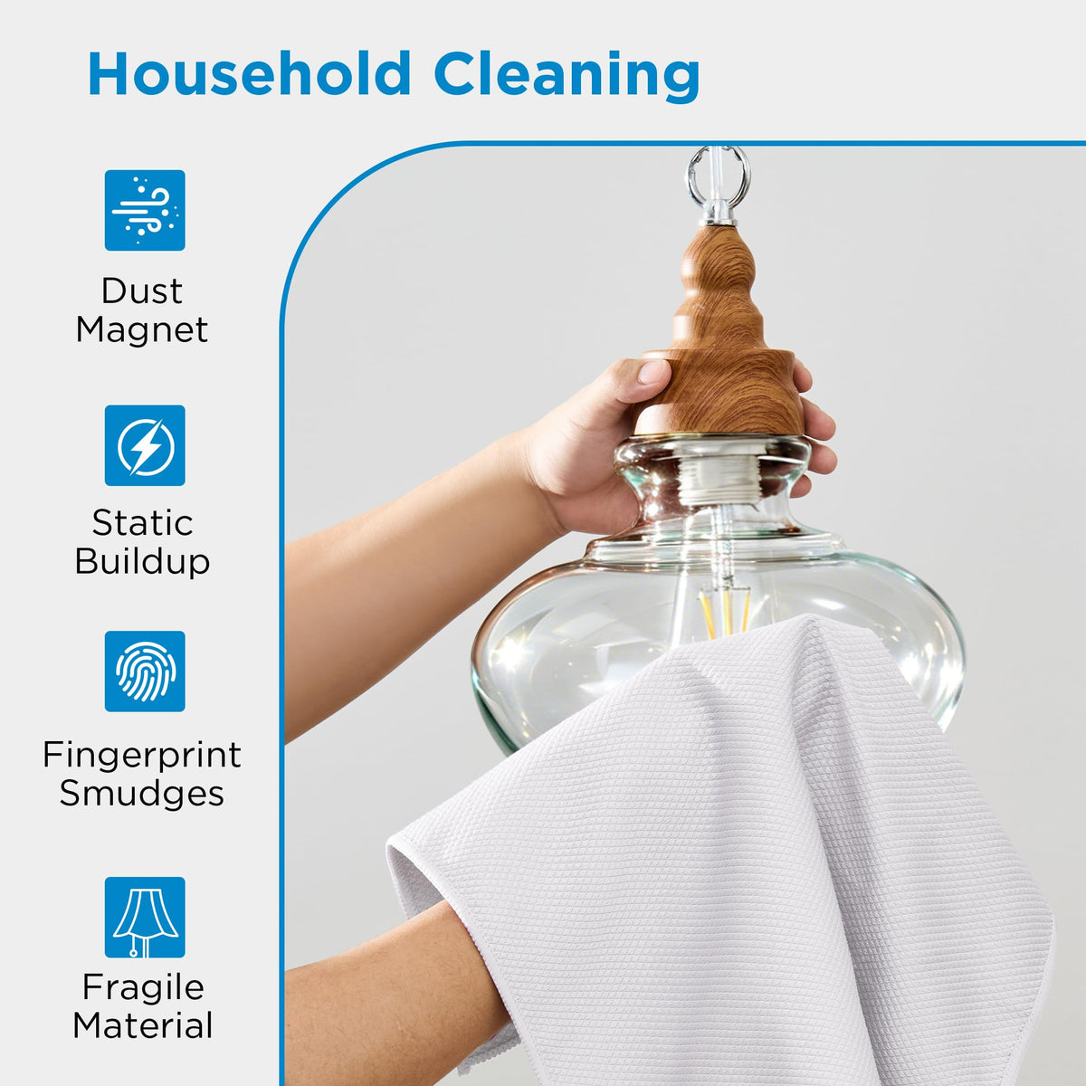 Microfiber Glass Cleaning Cloth (6 Count)